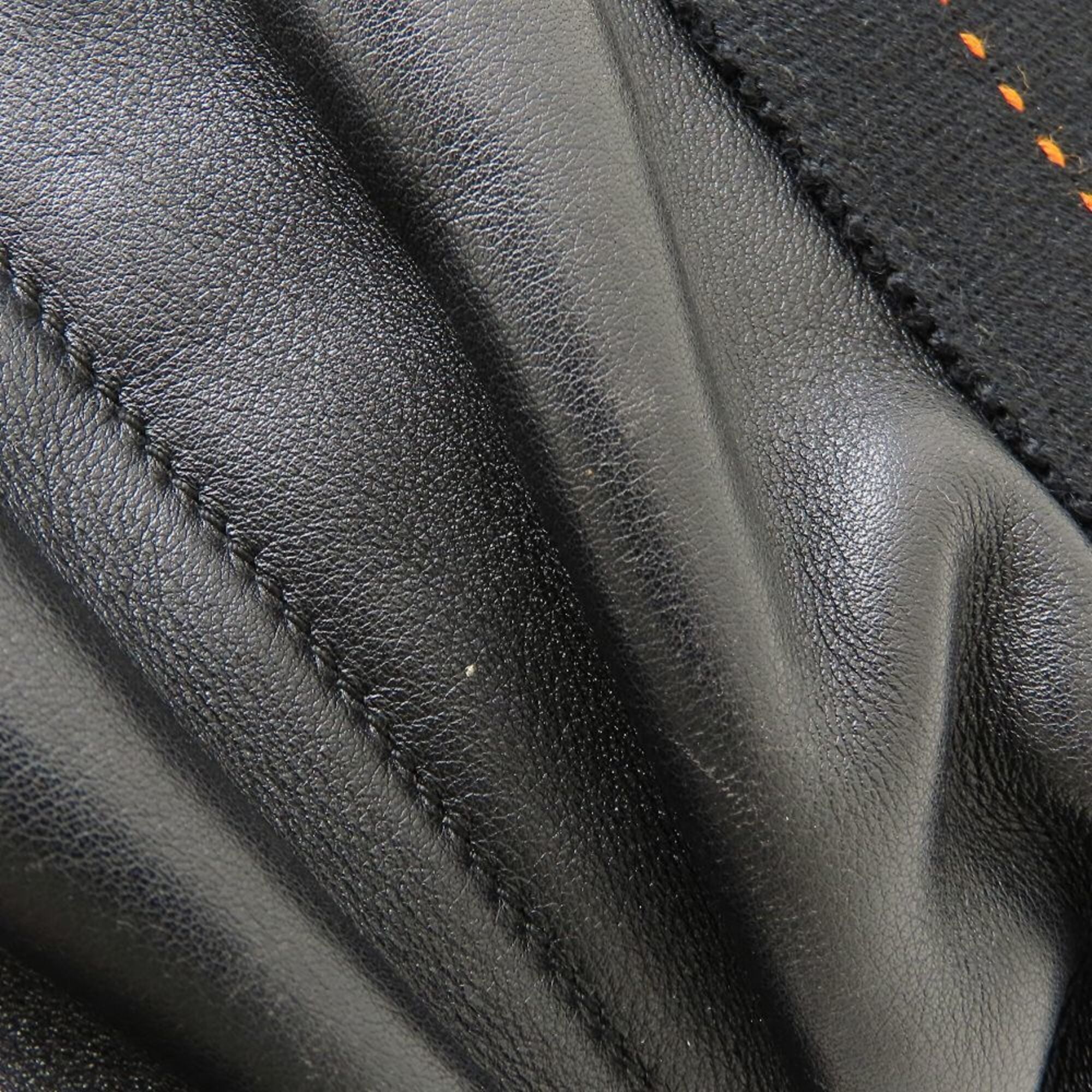 Hermes Black Veau Derma Handbag (Pre-Owned)