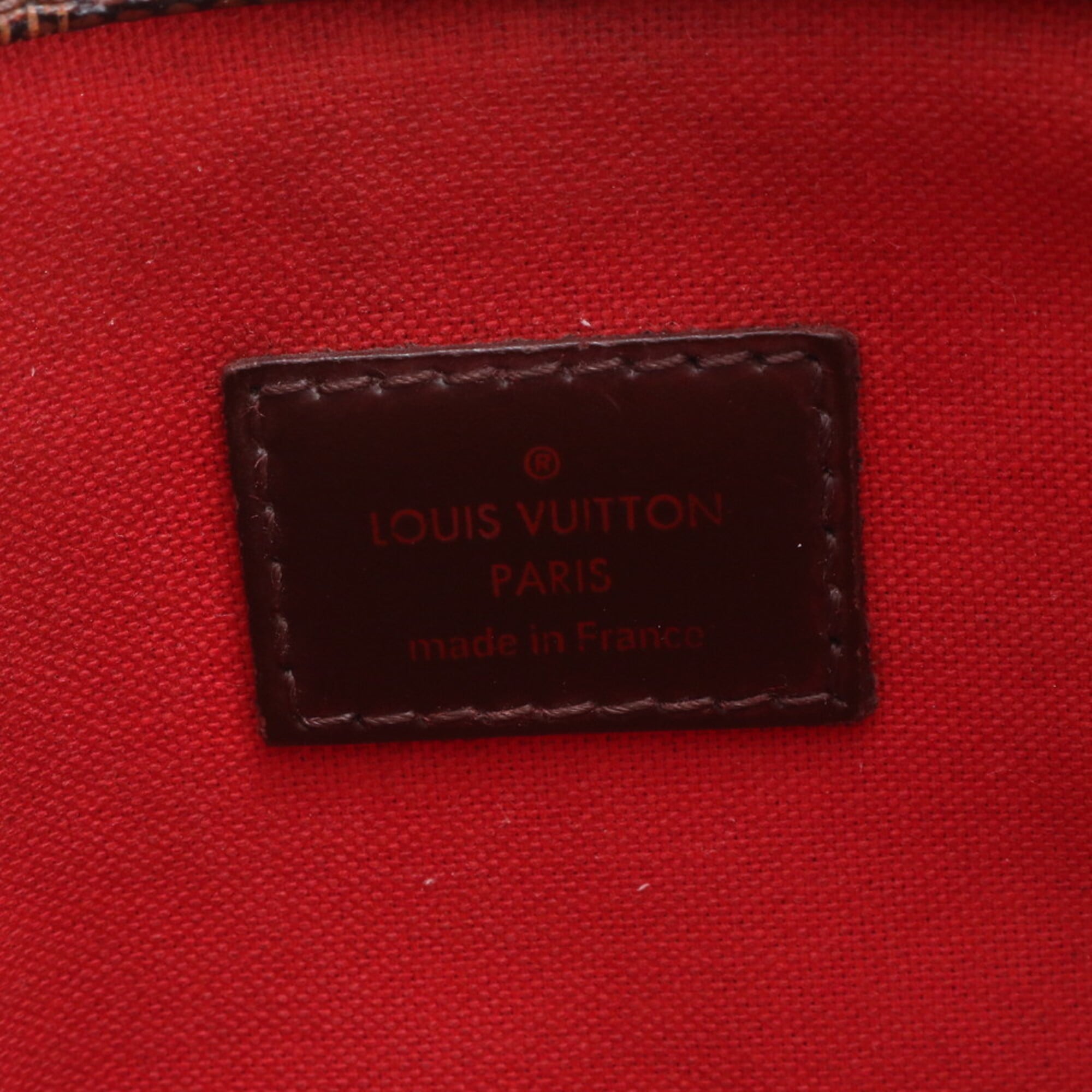 Louis Vuitton Damier Brown Damier Canvas Red Color Damier Canvas Handbag Shoulder Bag (Pre-Owned)