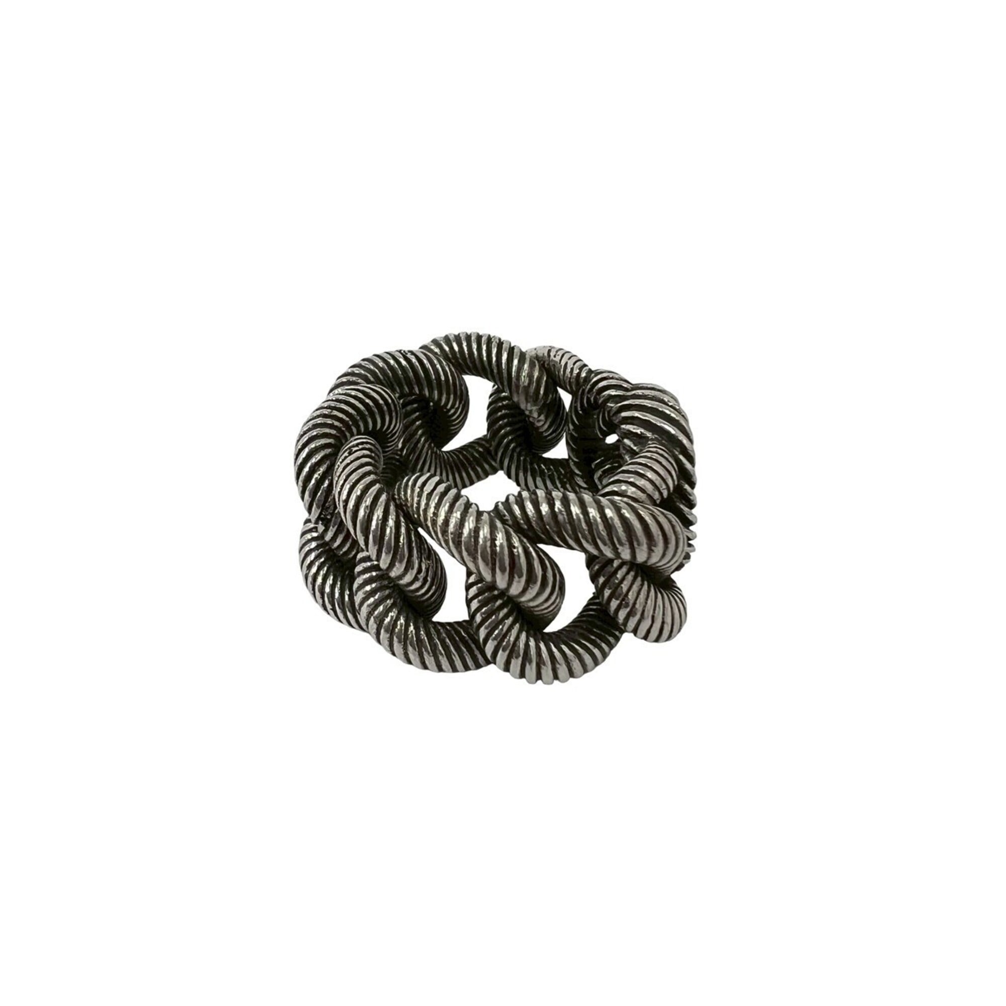 Gucci Silver Silver 925 Band Ring (Pre-Owned)