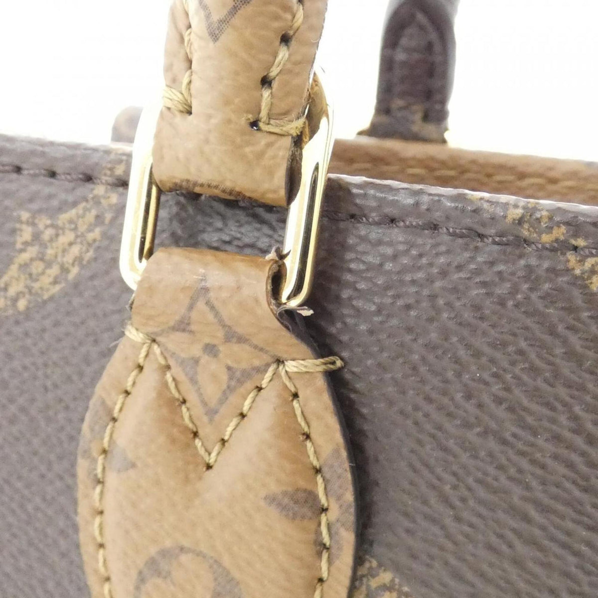 Louis Vuitton Marron Coated Canvas Handbag (Pre-Owned)