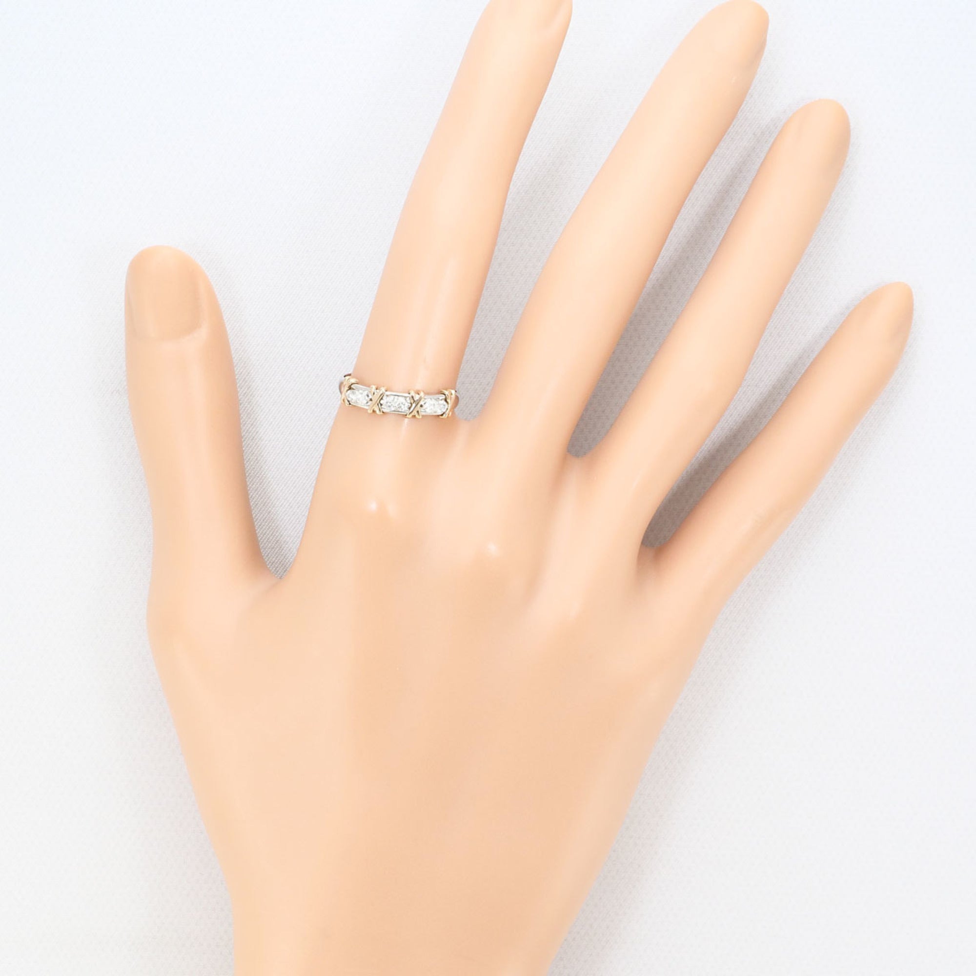 Unbranded Pink Gold Platinum Pink Gold (18K) Platinum 900 Band Ring (Pre-Owned)