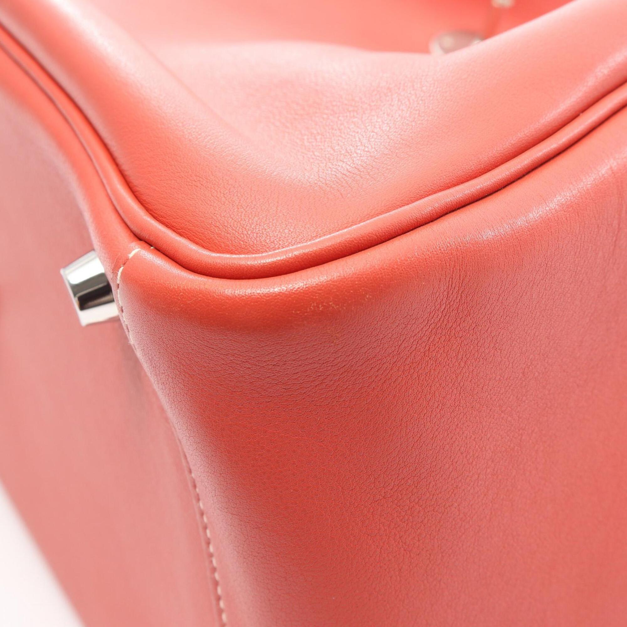 Hermes Orange Swift Leather Leather Handbag Shoulder Bag (Pre-Owned)