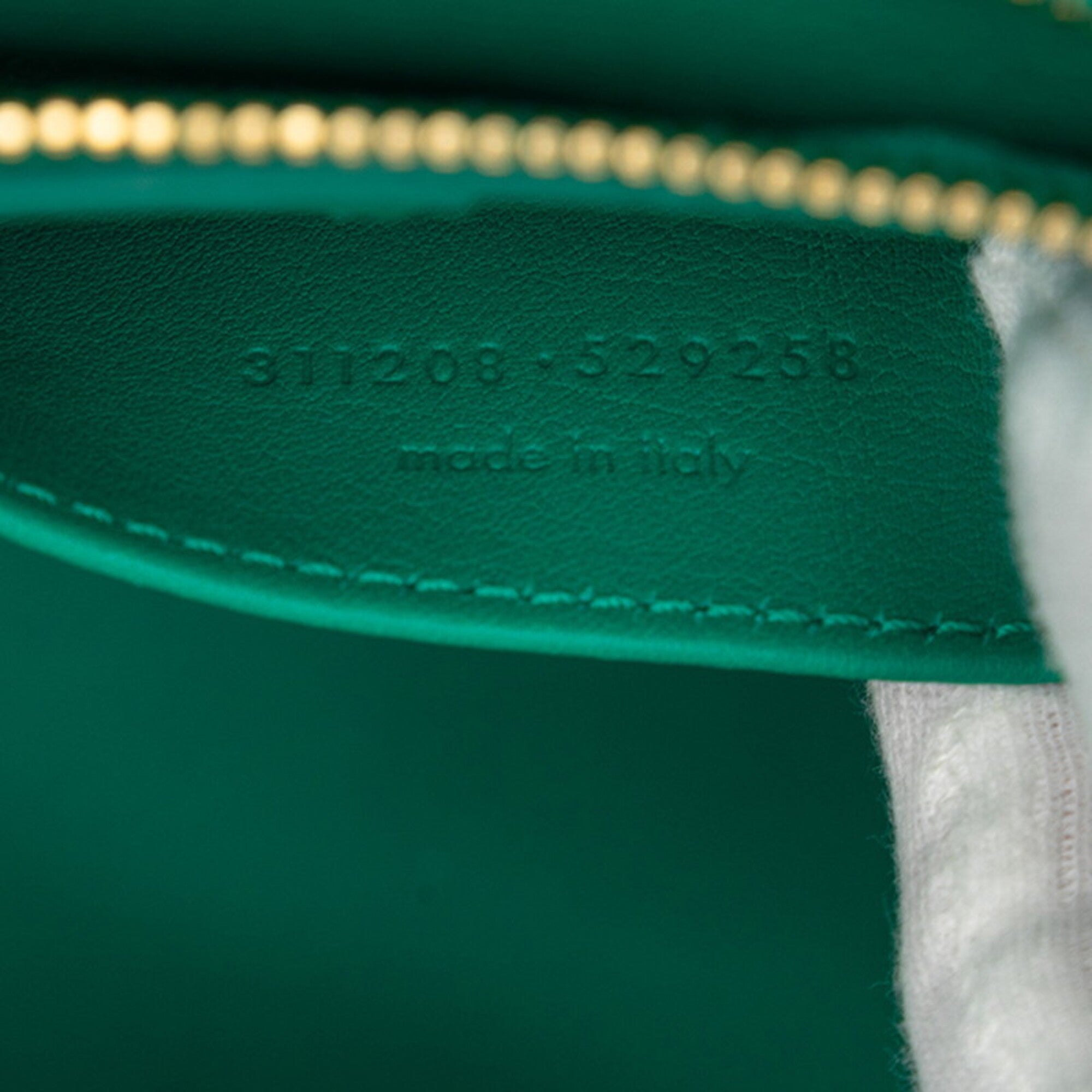 Saint Laurent Green Leather Handbag Tote Bag (Pre-Owned)