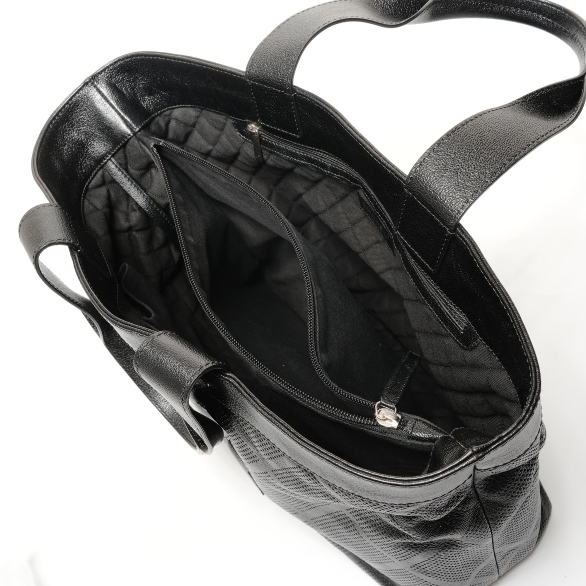 Chanel Black Leather Tote Bag (Pre-Owned)