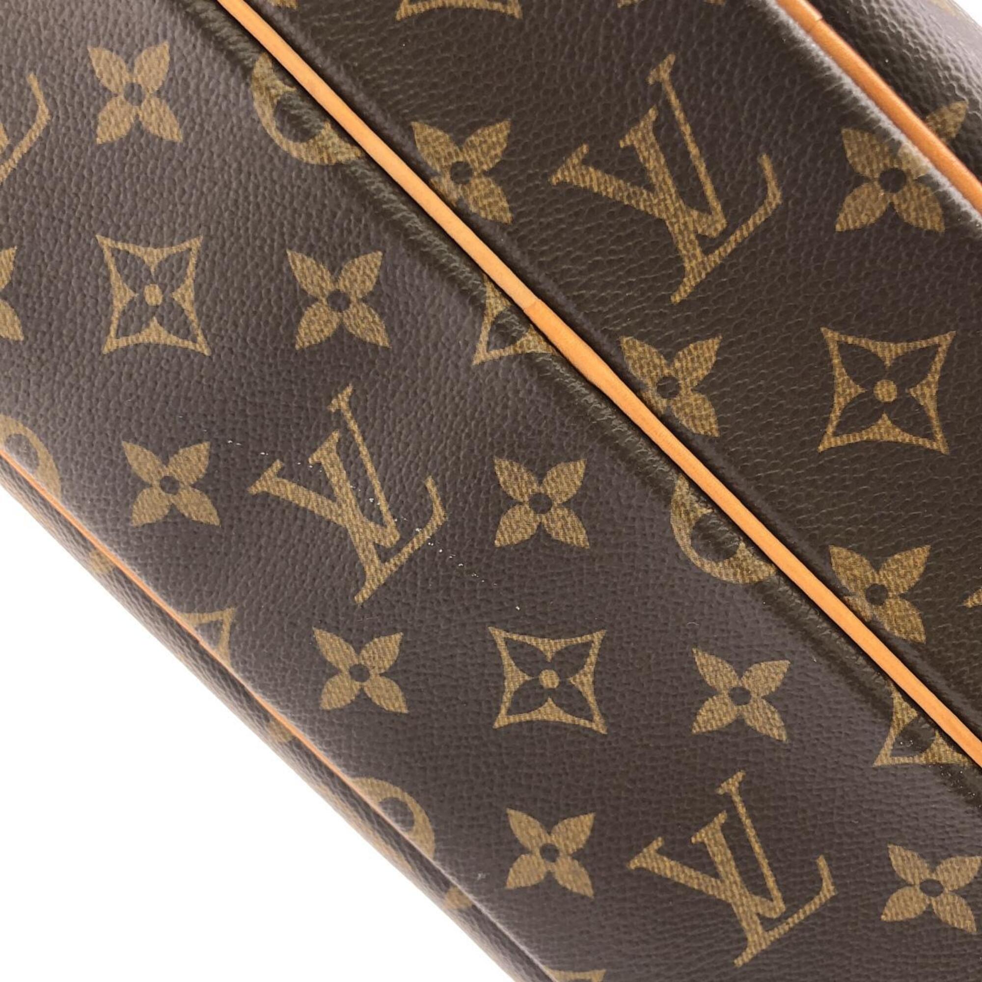 Louis Vuitton Marron Coated Canvas Shoulder Bag (Pre-Owned)