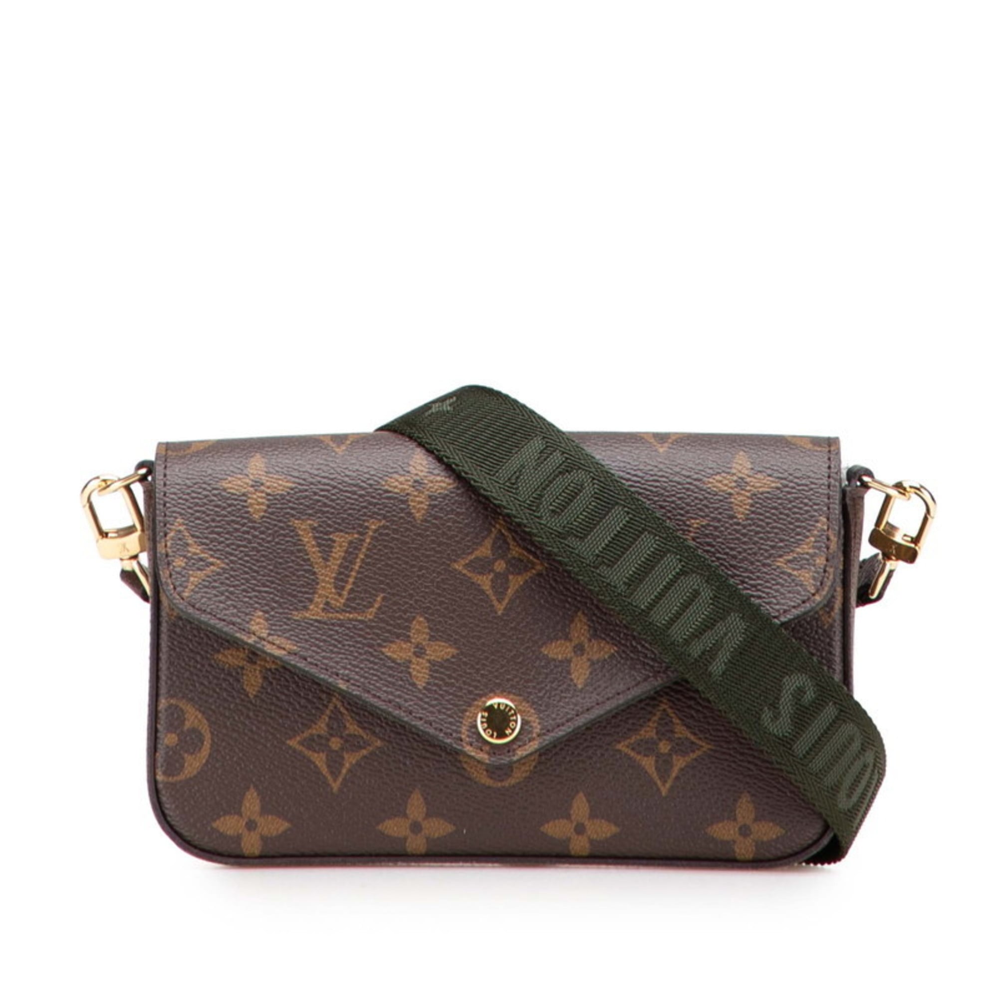 Louis Vuitton Monogram Brown Khaki Monogram Monogram Pochette Pouch Shoulder Bag (Pre-Owned)