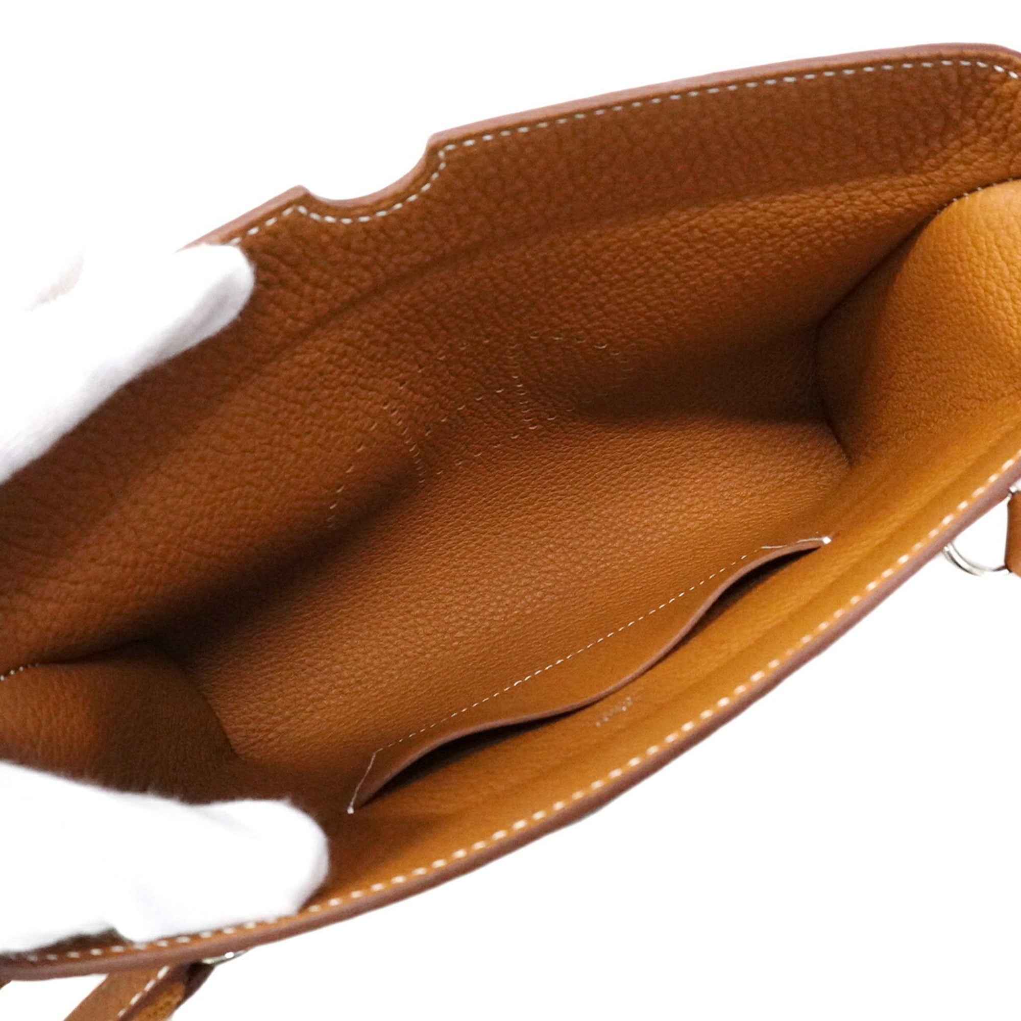 Hermes Gold Togo Leather Shoulder Bag (Pre-Owned)