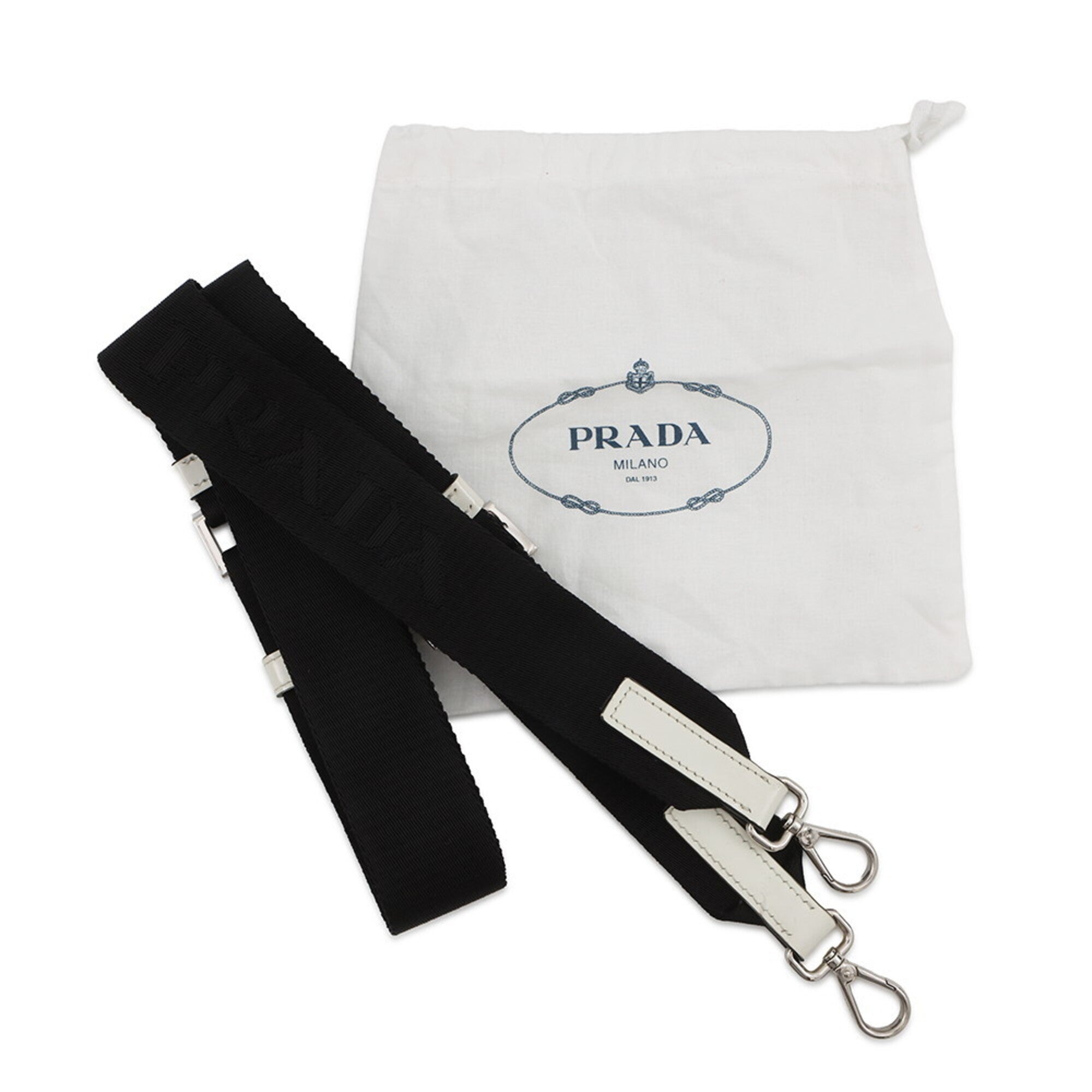 Prada Saffiano White Leather Handbag Shoulder Bag (Pre-Owned)
