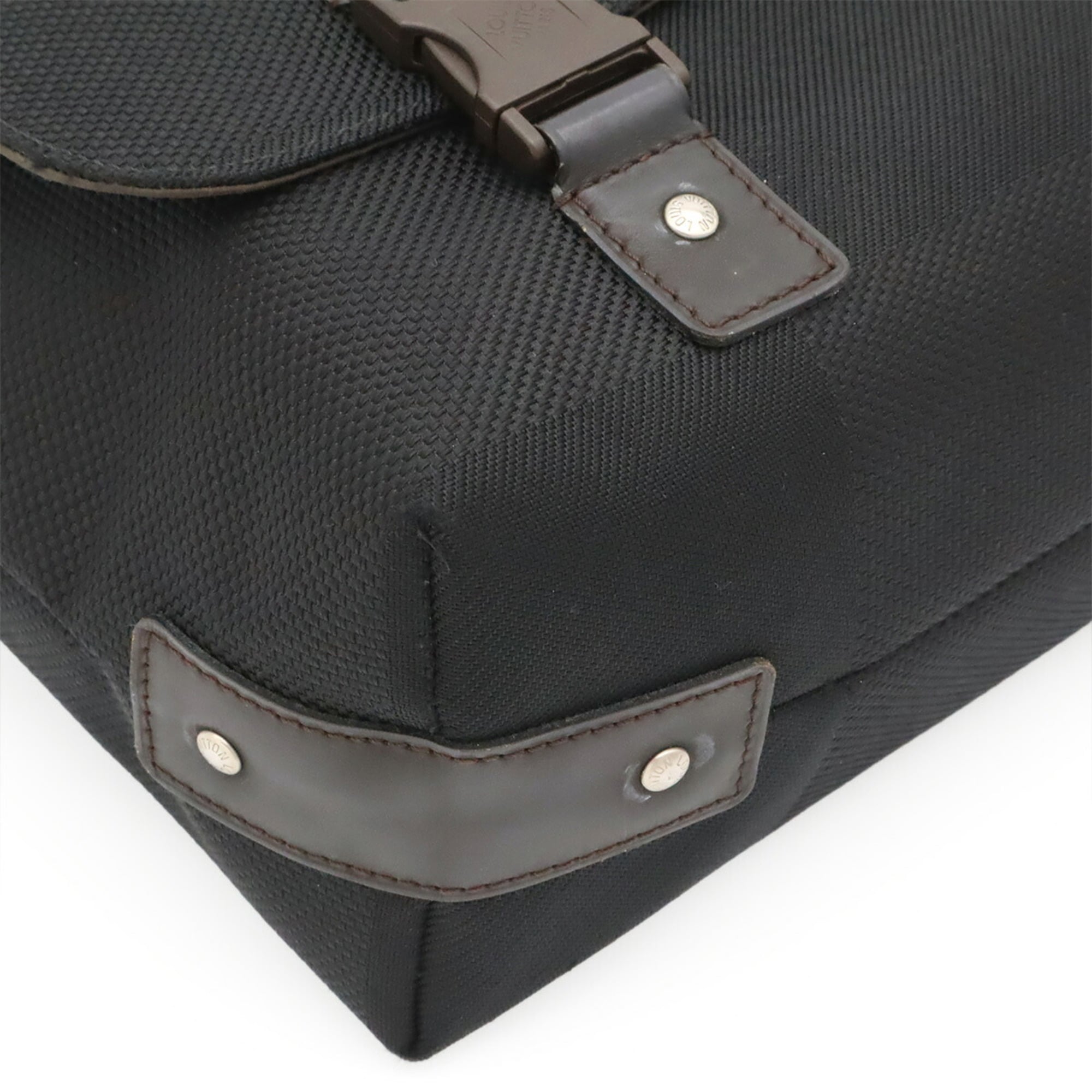 Louis Vuitton Black Noir White Damier Geant Handbag Shoulder Bag (Pre-Owned)