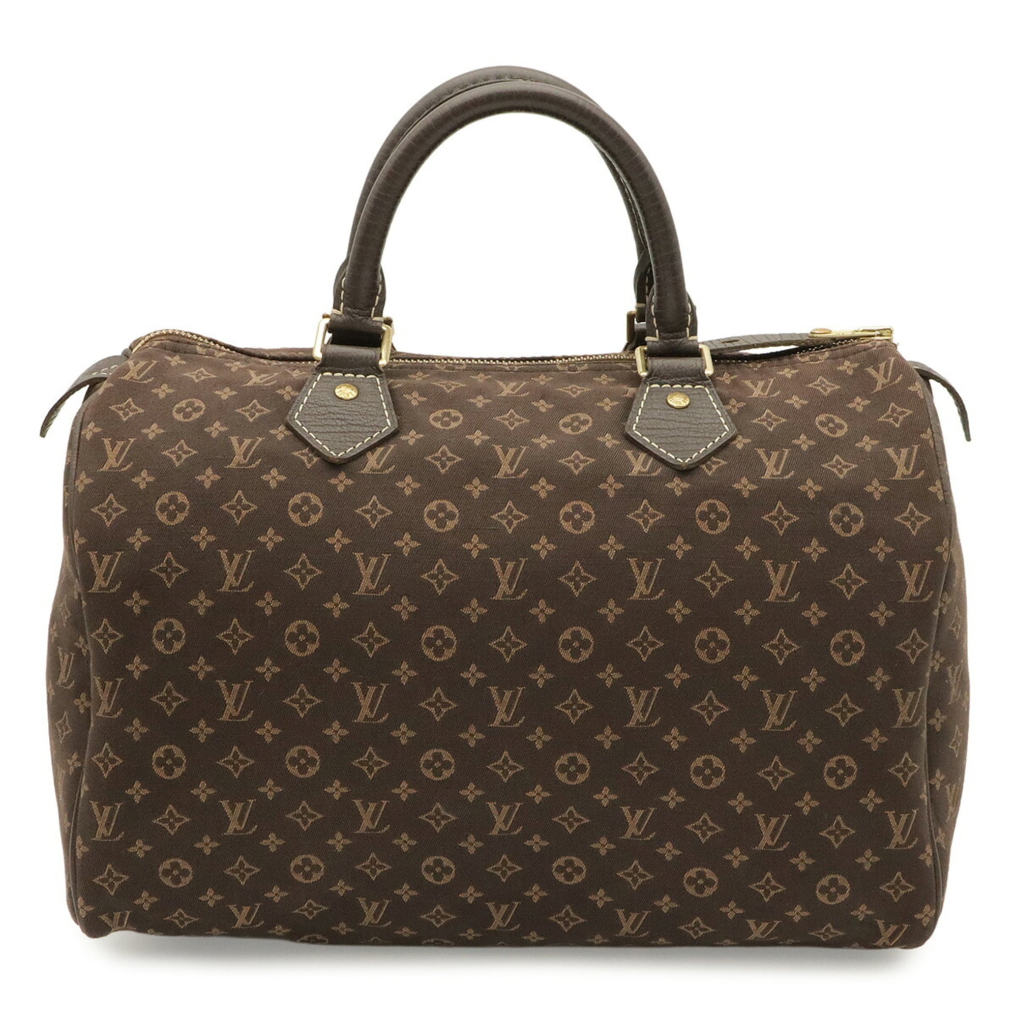 Louis Vuitton Ebene Canvas Leather Handbag (Pre-Owned)