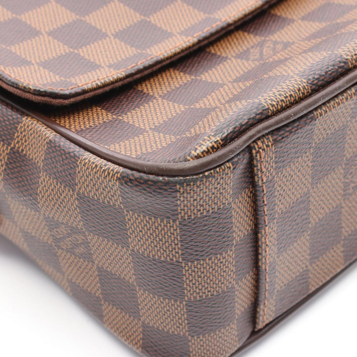 Louis Vuitton Brown Damier Canvas Coated Canvas Leather Shoulder Bag (Pre-Owned)