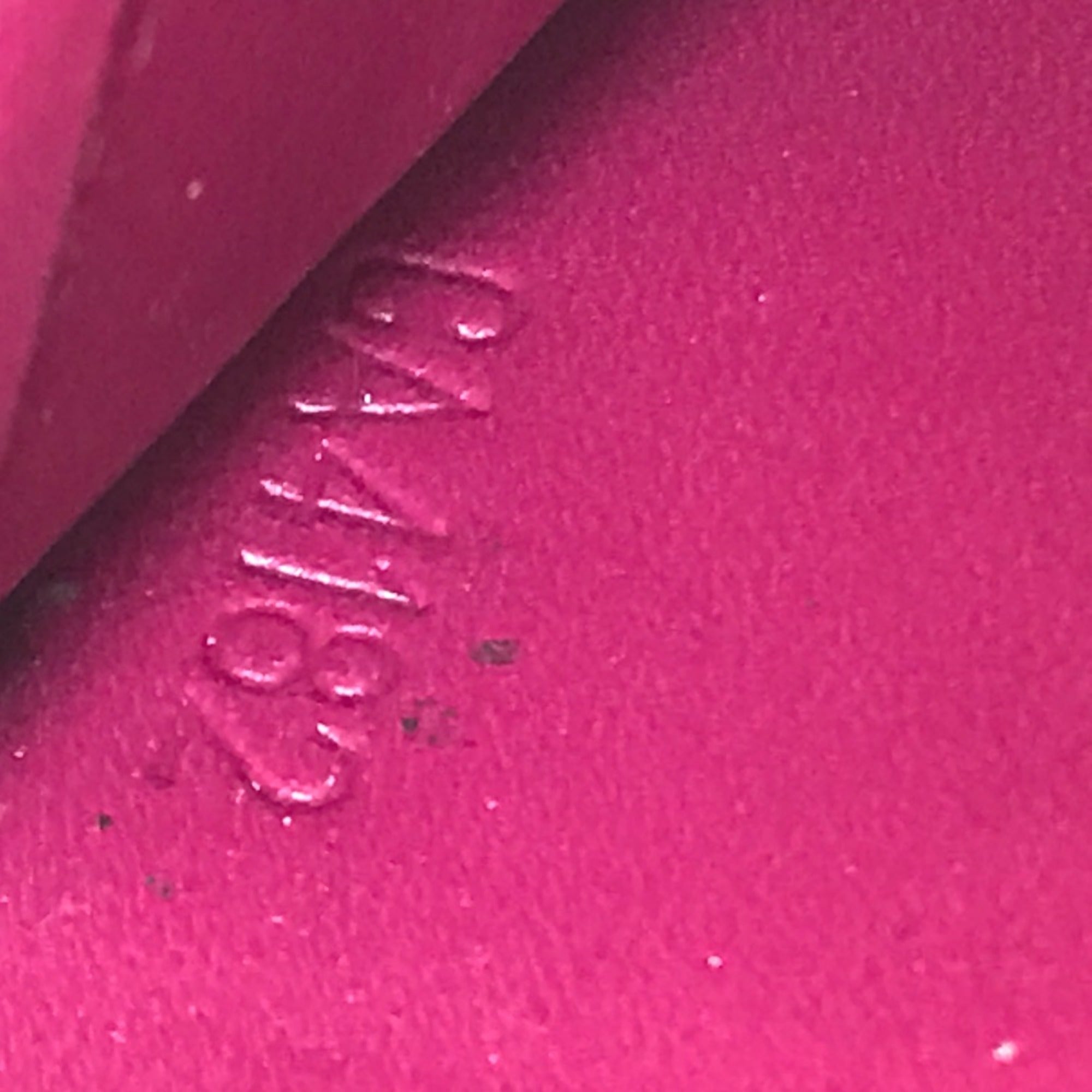 Louis Vuitton Pink Leather Long Wallet (Bi-Fold) (Pre-Owned)