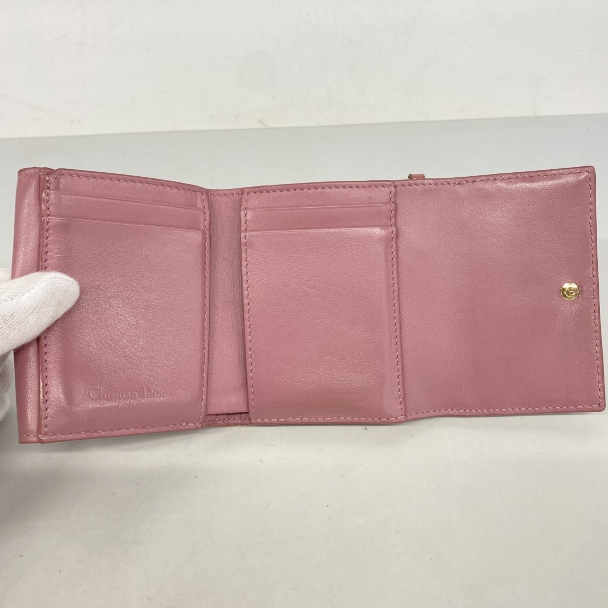 Christian Dior Pink Wallet (Tri-Fold) (Pre-Owned)