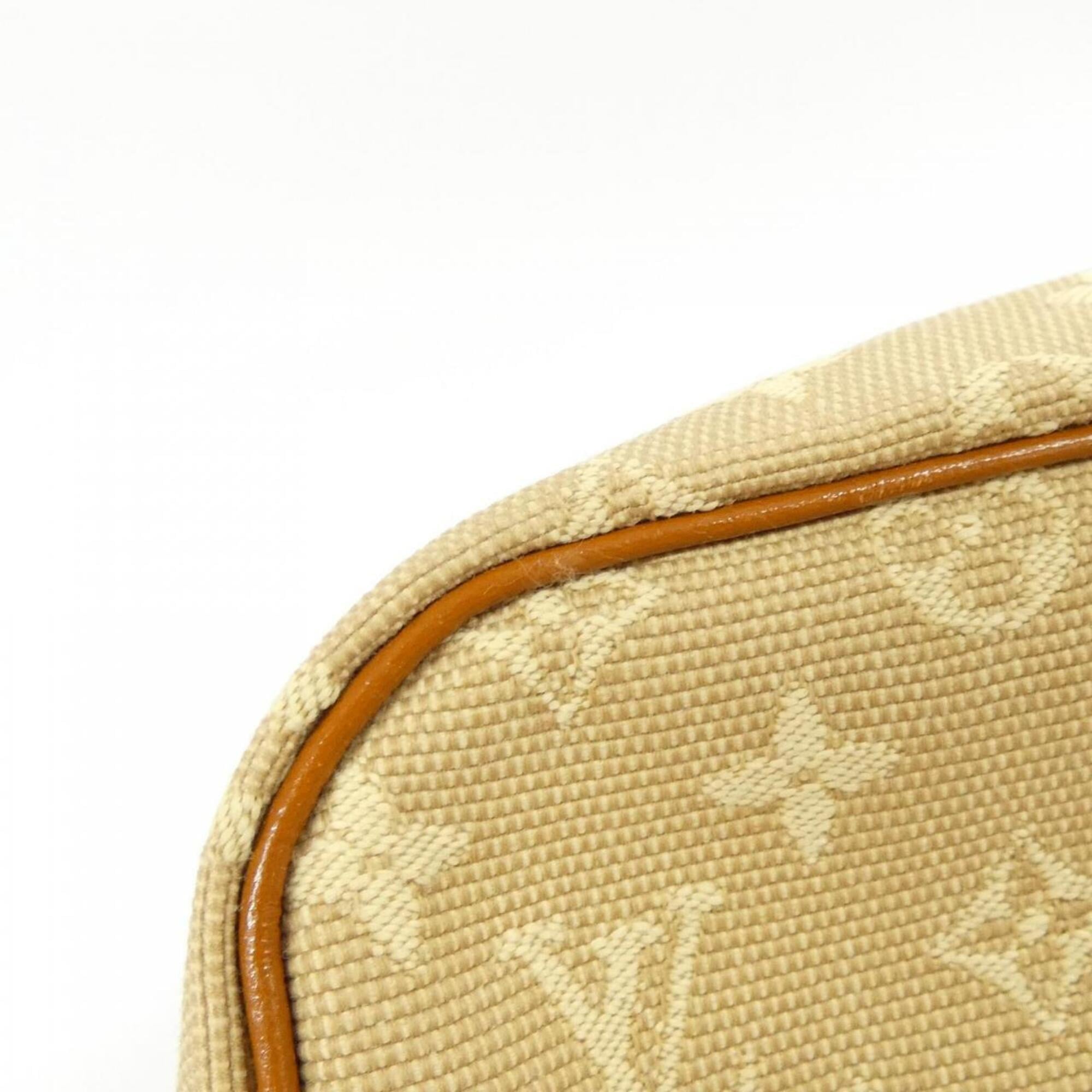 Louis Vuitton Monogram Mini Beige Canvas Shoulder Bag (Pre-Owned)