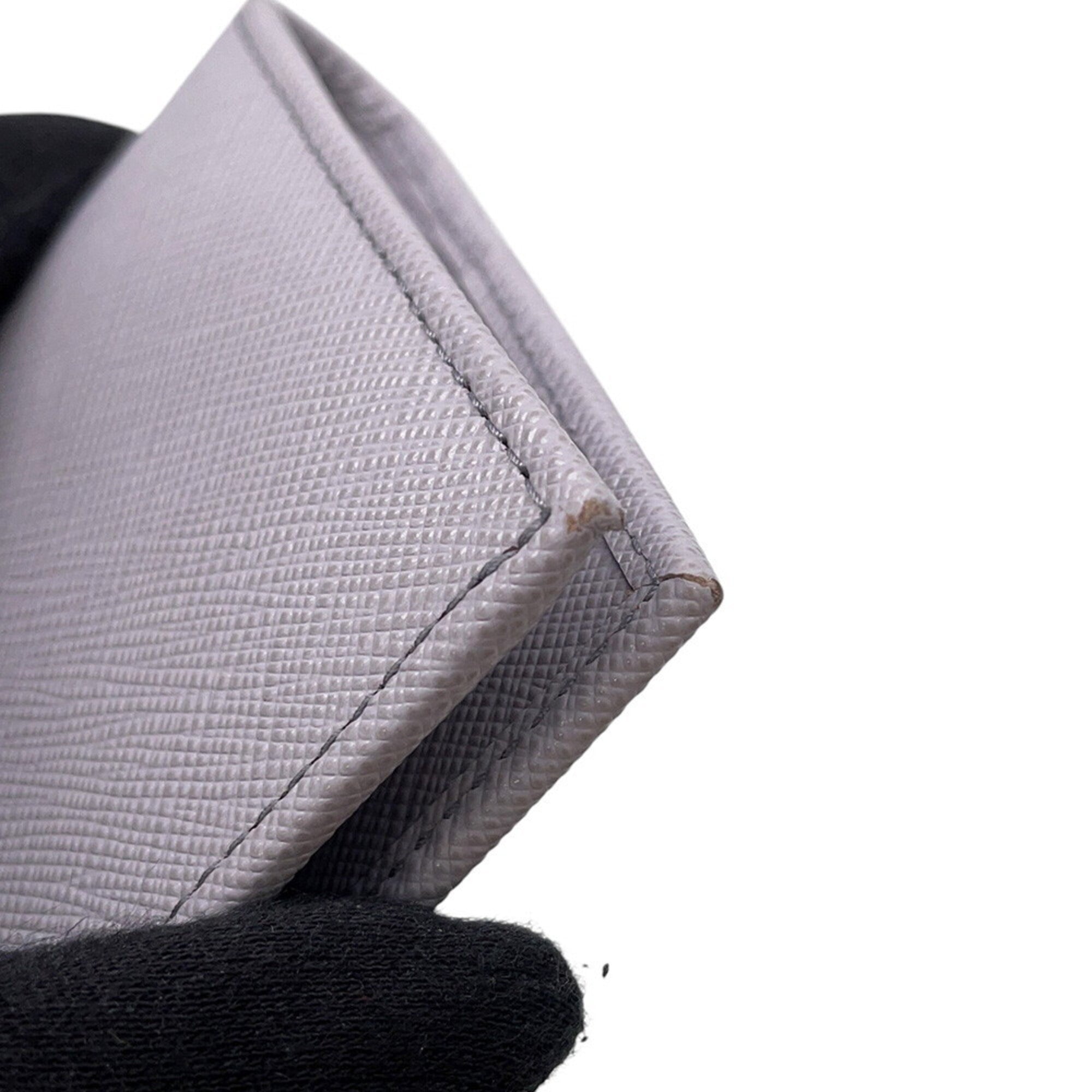 Prada Saffiano Purple Saffiano Wallet (Bi-Fold) (Pre-Owned)
