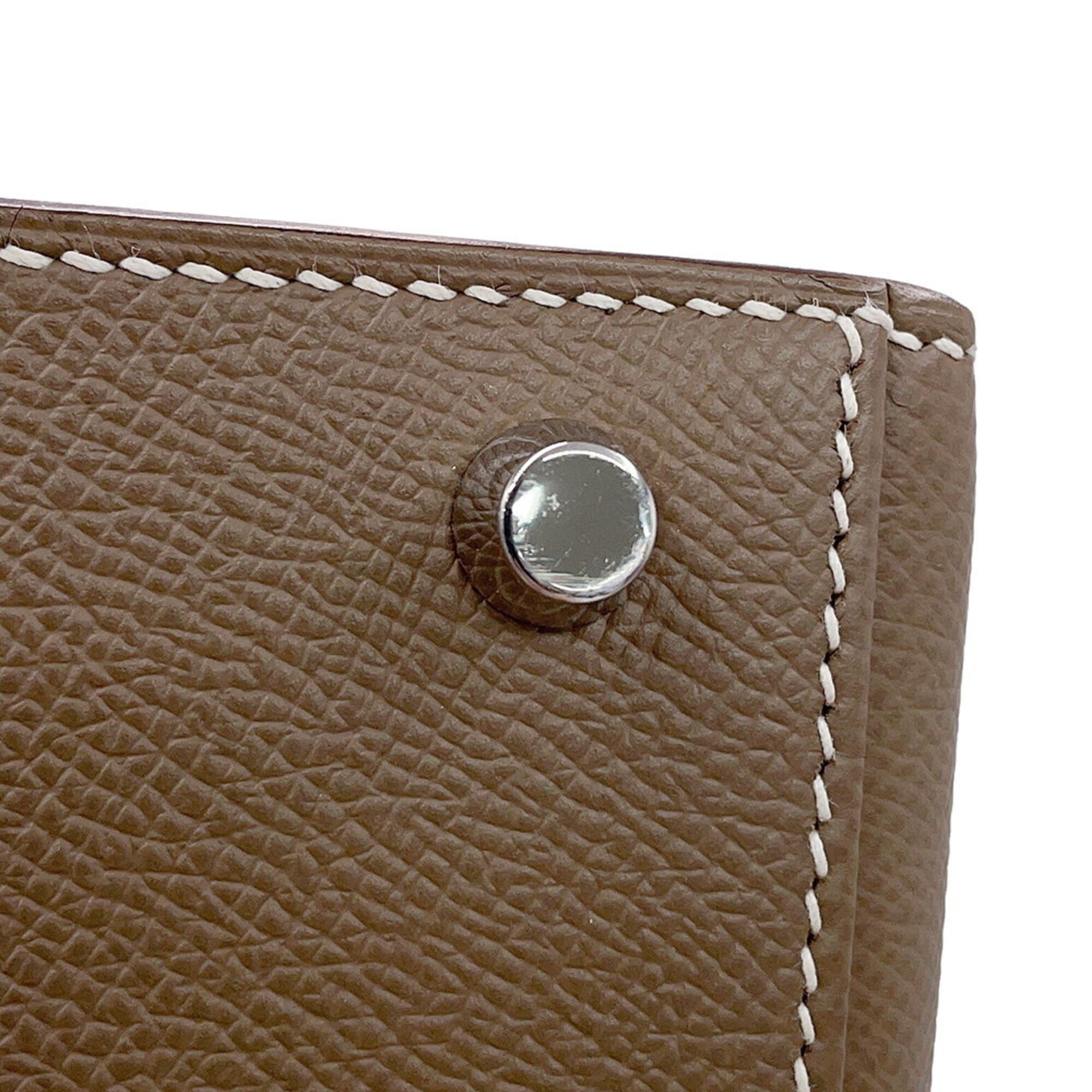 Hermes Kelly Etoupe Gray Epsom Leather Handbag (Pre-Owned)