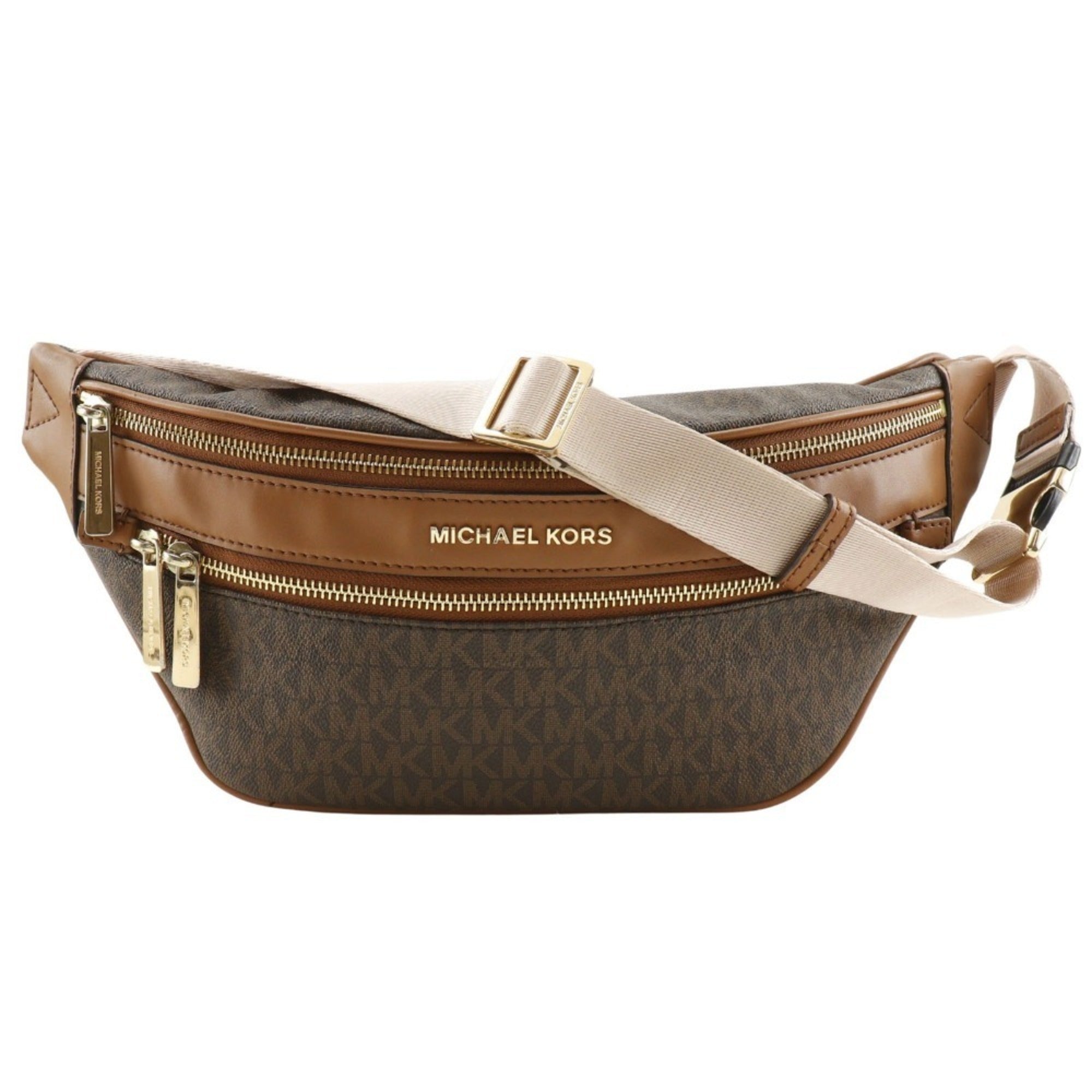 Michael Kors Brown Pvc Sling Bag (Pre-Owned)