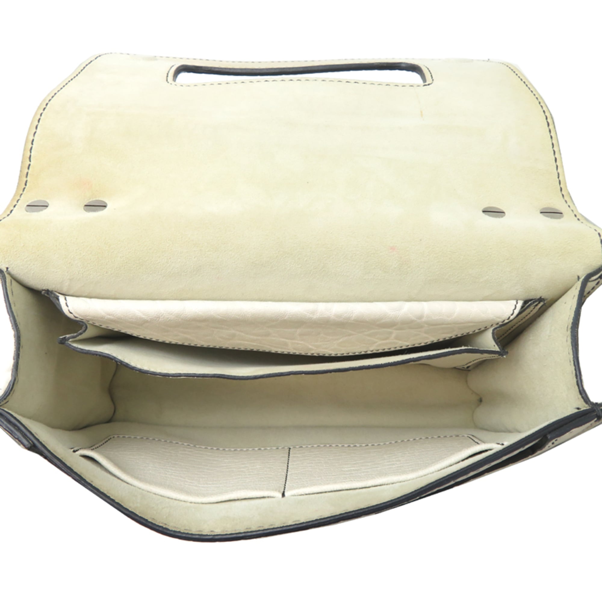 Christian Dior White Leather Shoulder Bag (Pre-Owned)