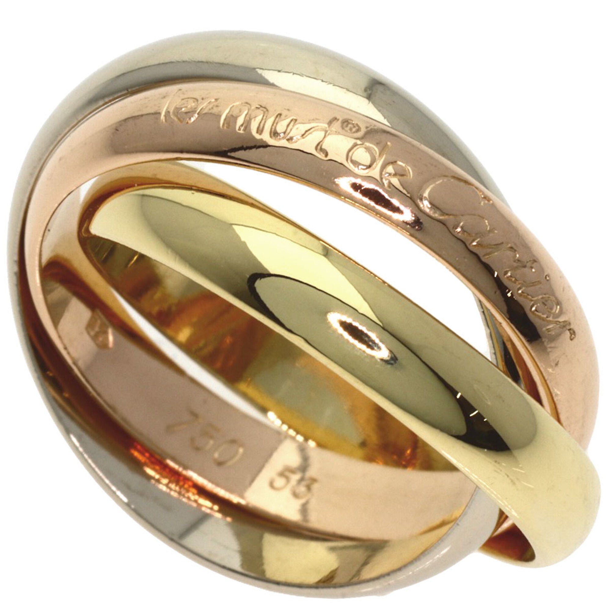 Cartier Yellow Gold (18K) Pink Gold (18K) White Gold (18K) Band Ring (Pre-Owned)