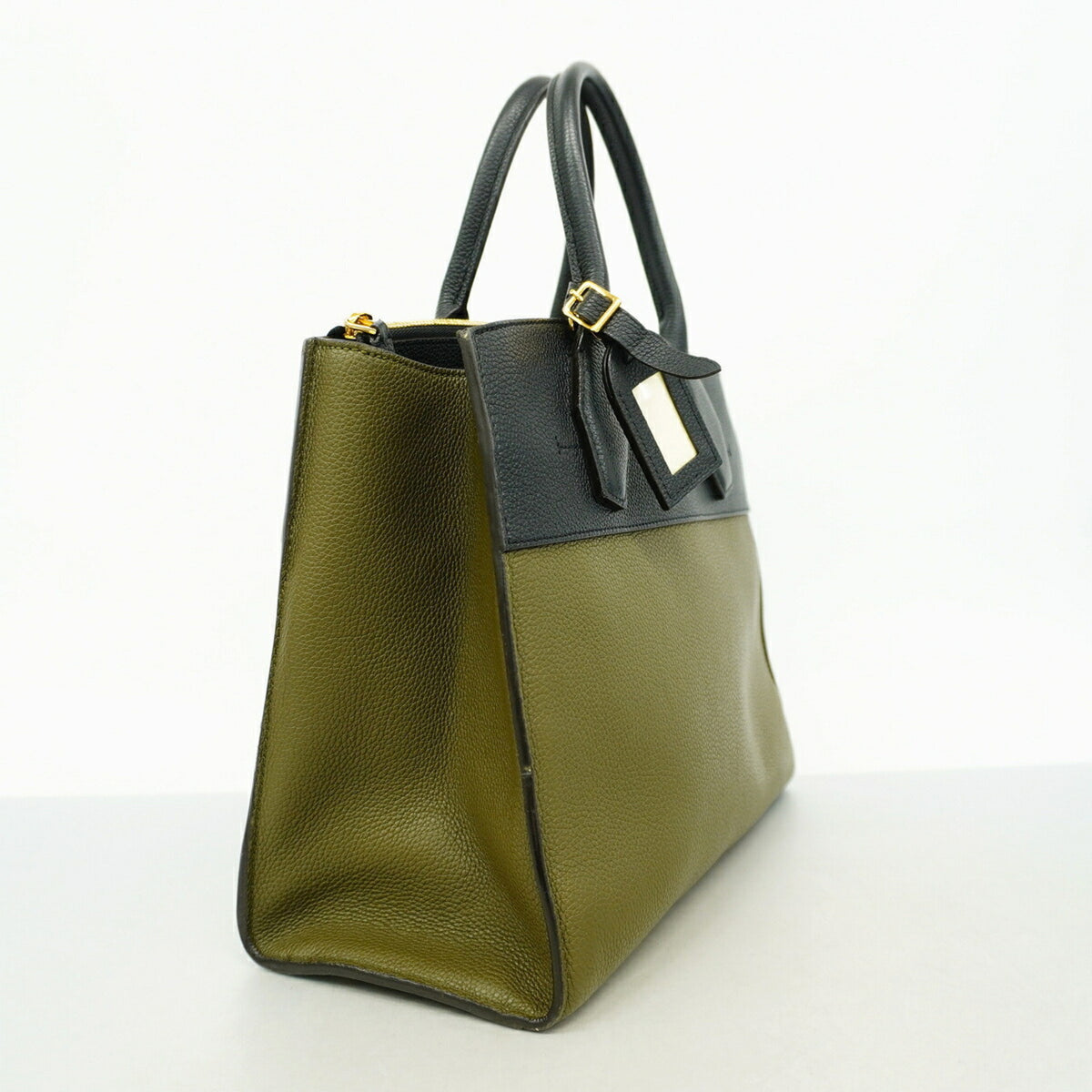 Louis Vuitton Khaki Noir Handbag (Pre-Owned)