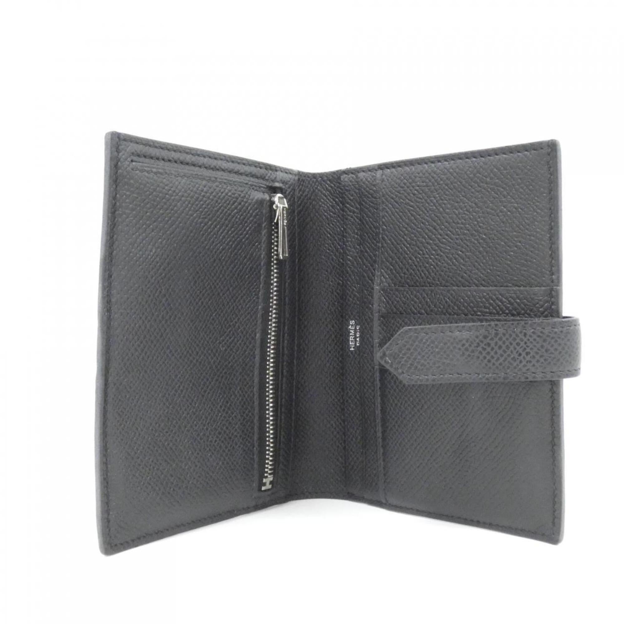 Hermes Black Epsom Leather Wallet (Bi-Fold) (Pre-Owned)