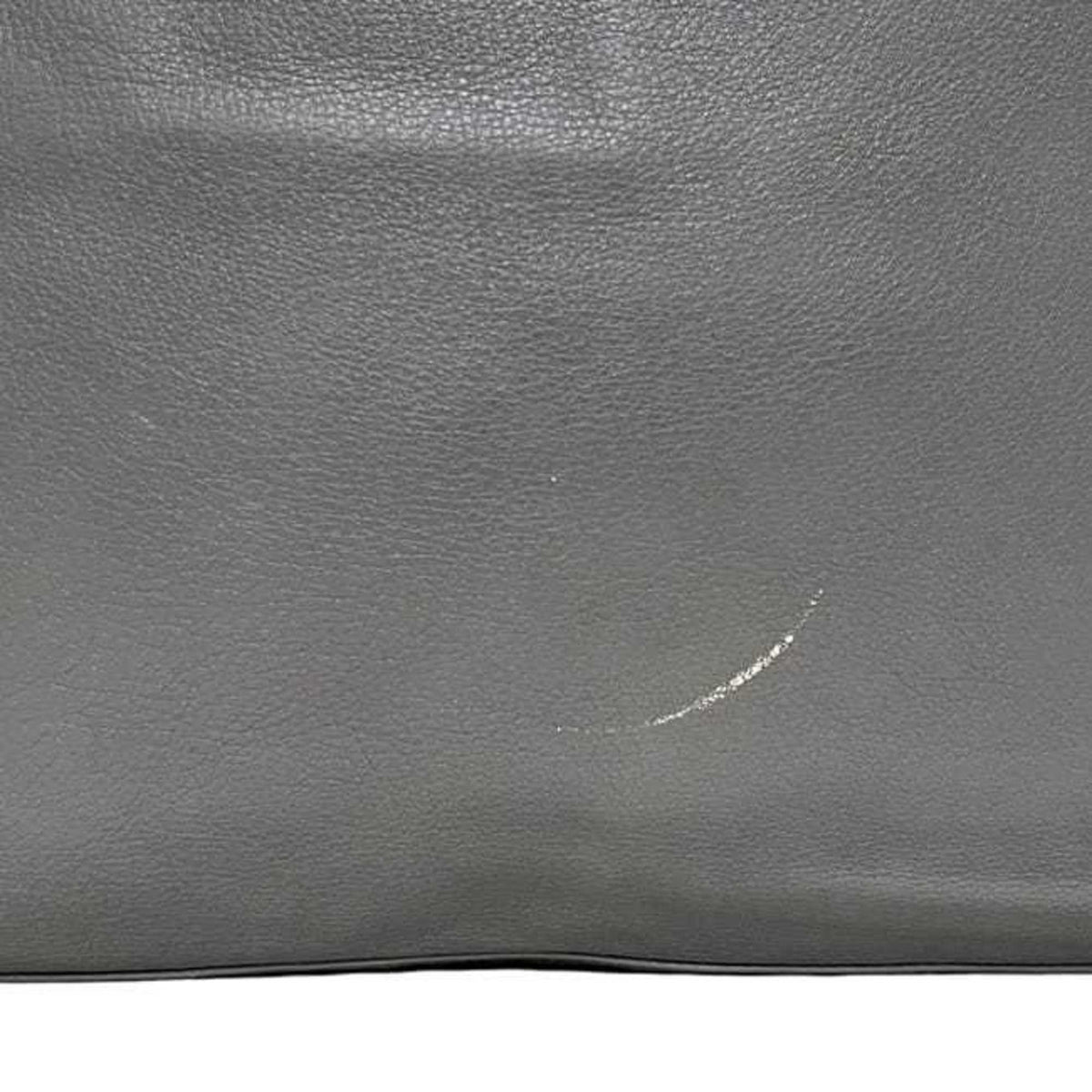 Gucci Hysteria Gray Leather Tote Bag (Pre-Owned)