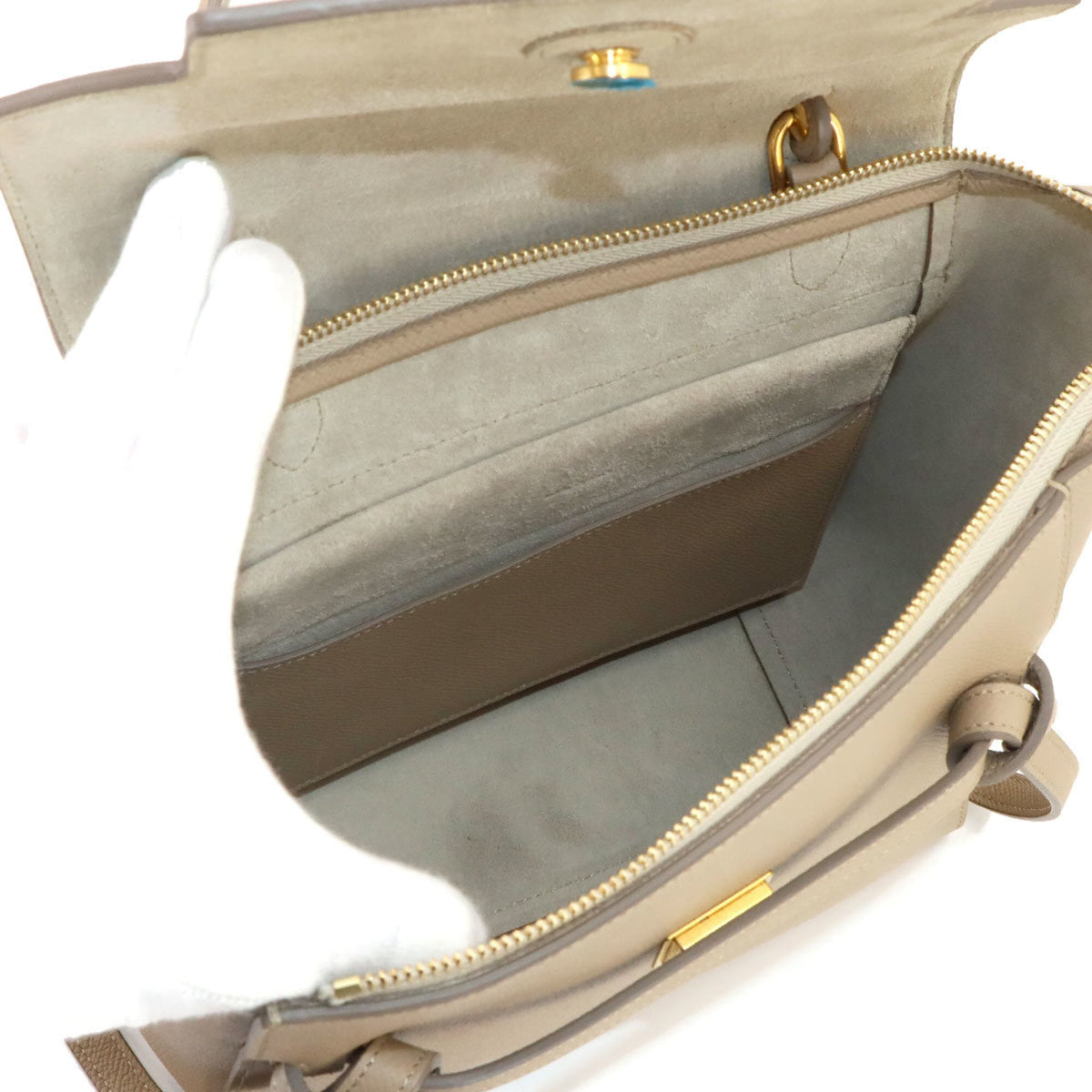 Celine Beige Leather Fanny Pack Handbag (Pre-Owned)