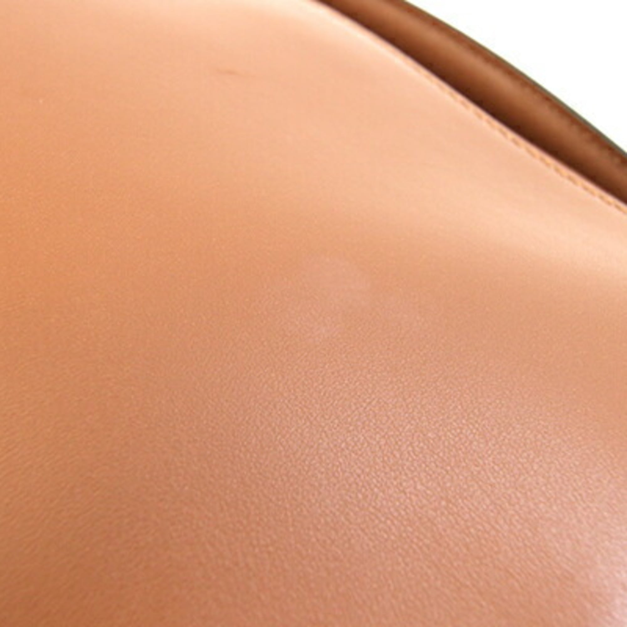 Fendi Brown Leather Handbag Pouch Shoulder Bag (Pre-Owned)