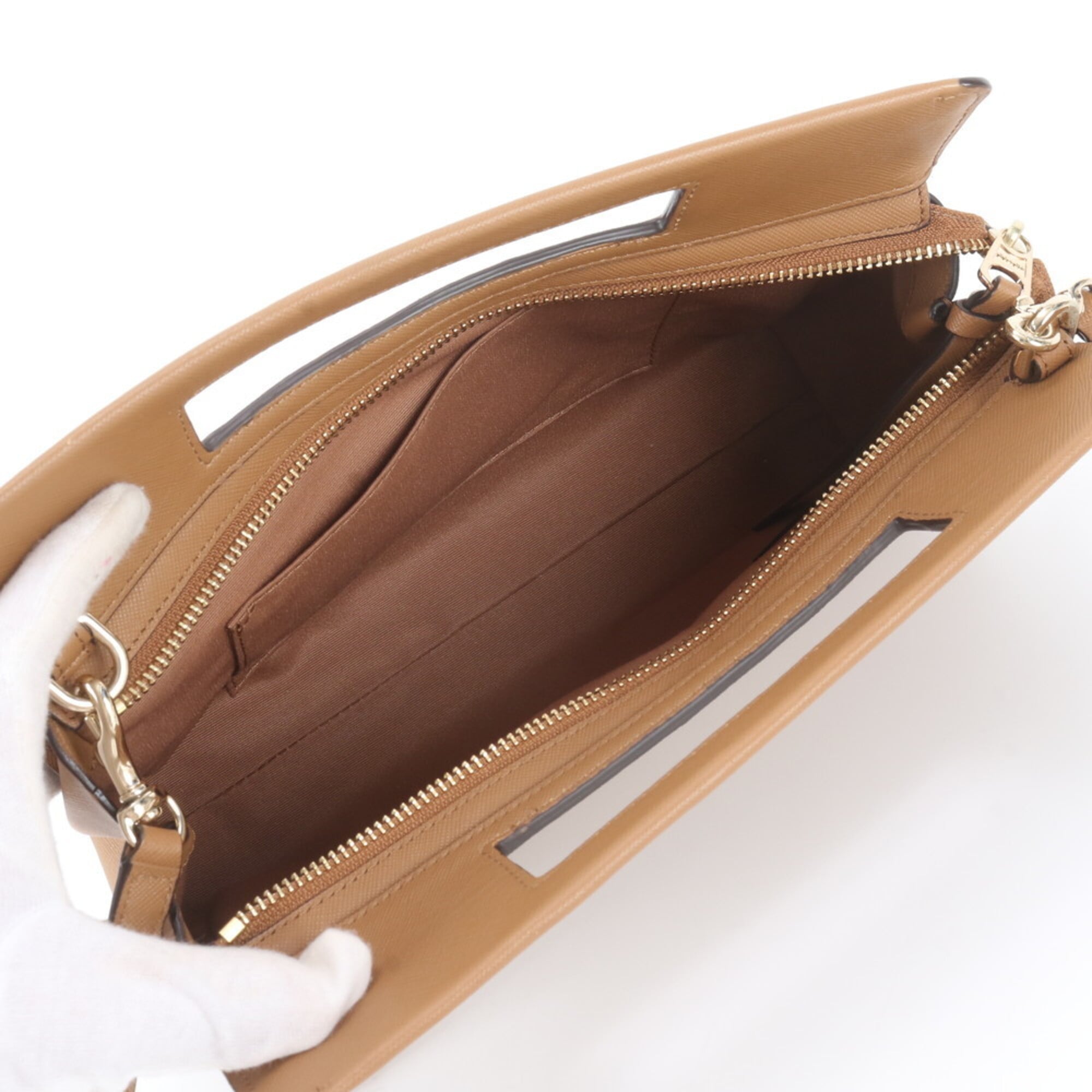 Coach Brown Camel Leather Shoulder Bag (Pre-Owned)