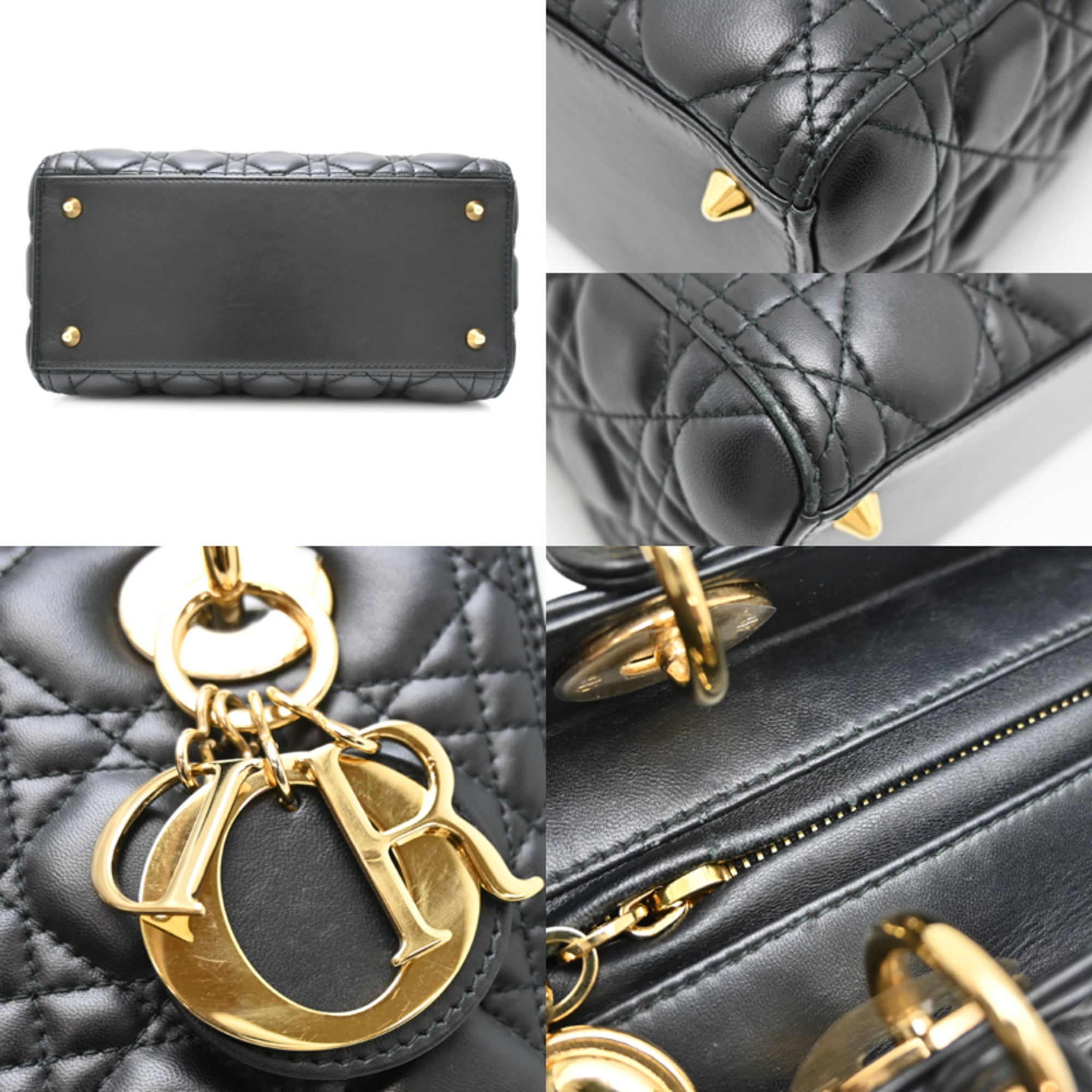 Christian Dior Black Leather Handbag (Pre-Owned)