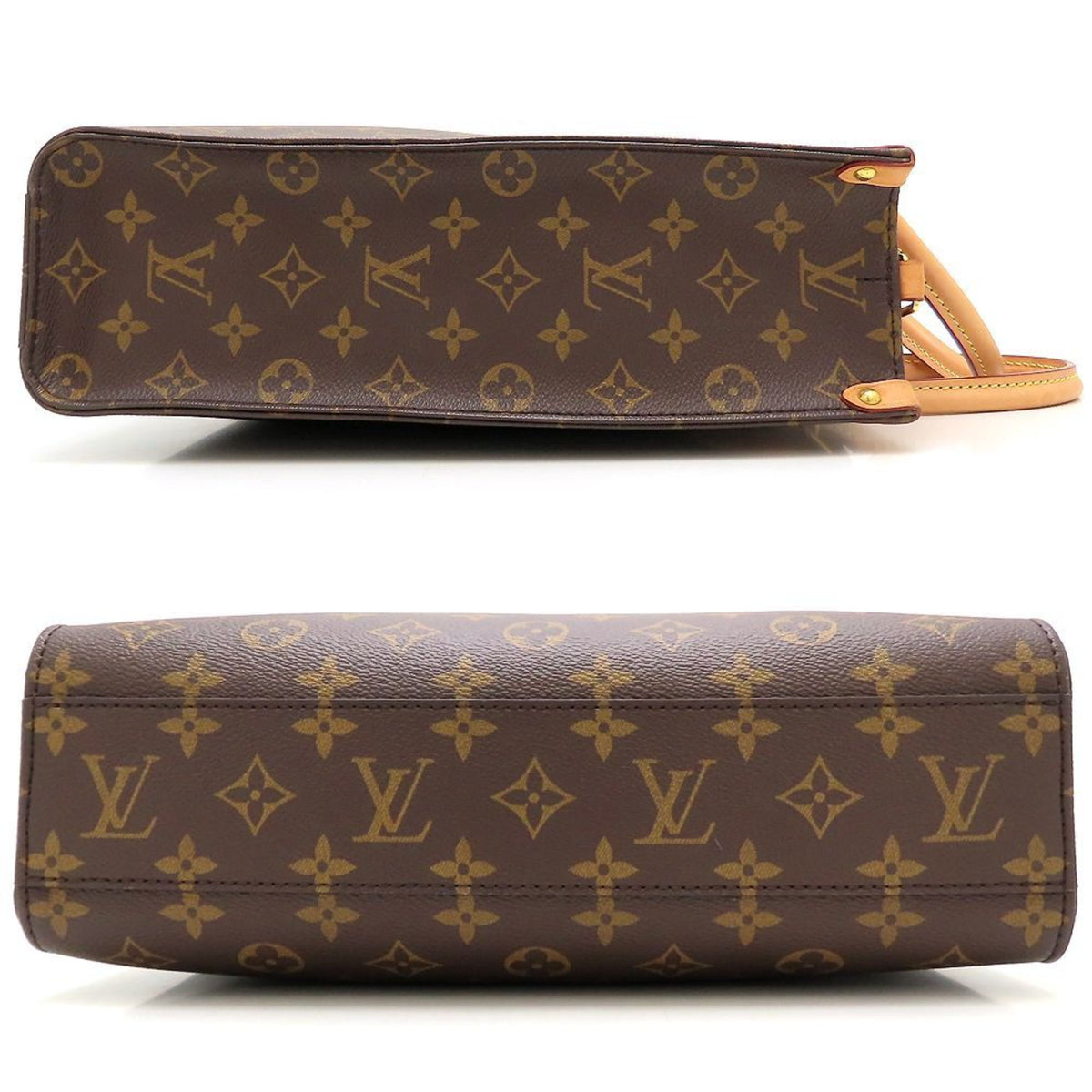 Louis Vuitton Monogram Brown Canvas Tote Bag (Pre-Owned)