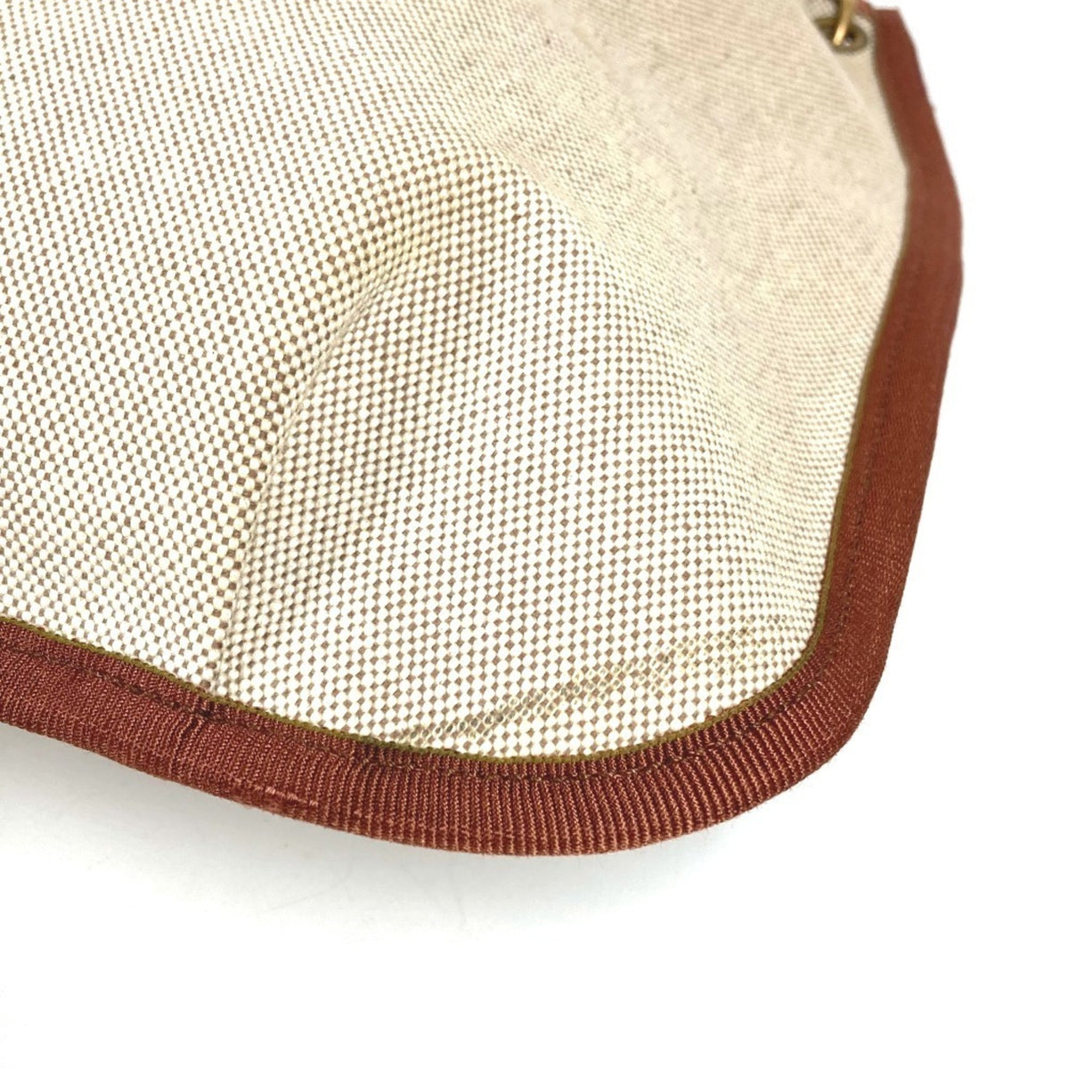 Hermes Beige Toile H Pochette Shoulder Bag (Pre-Owned)