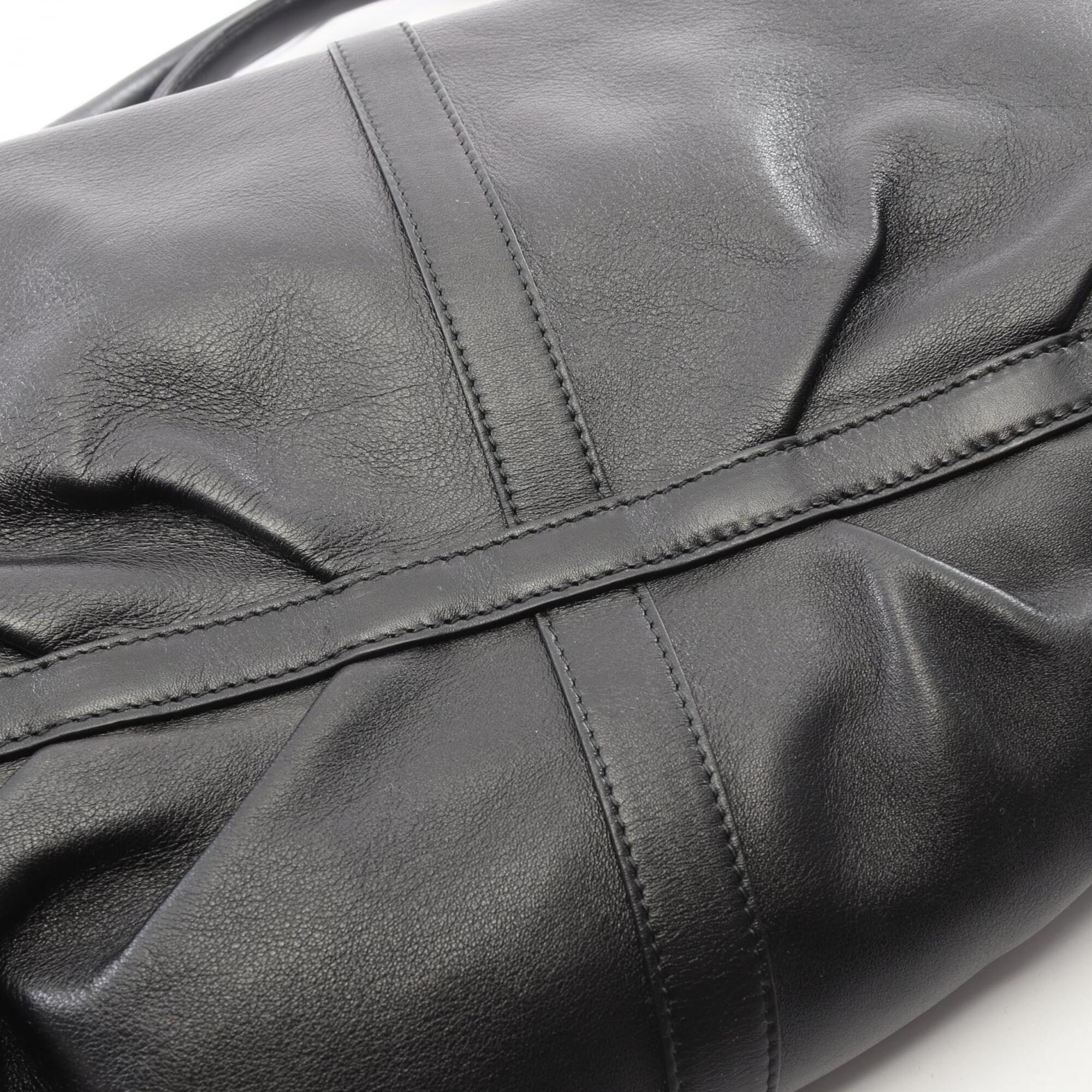 Bvlgari Black Leather Handbag (Pre-Owned)