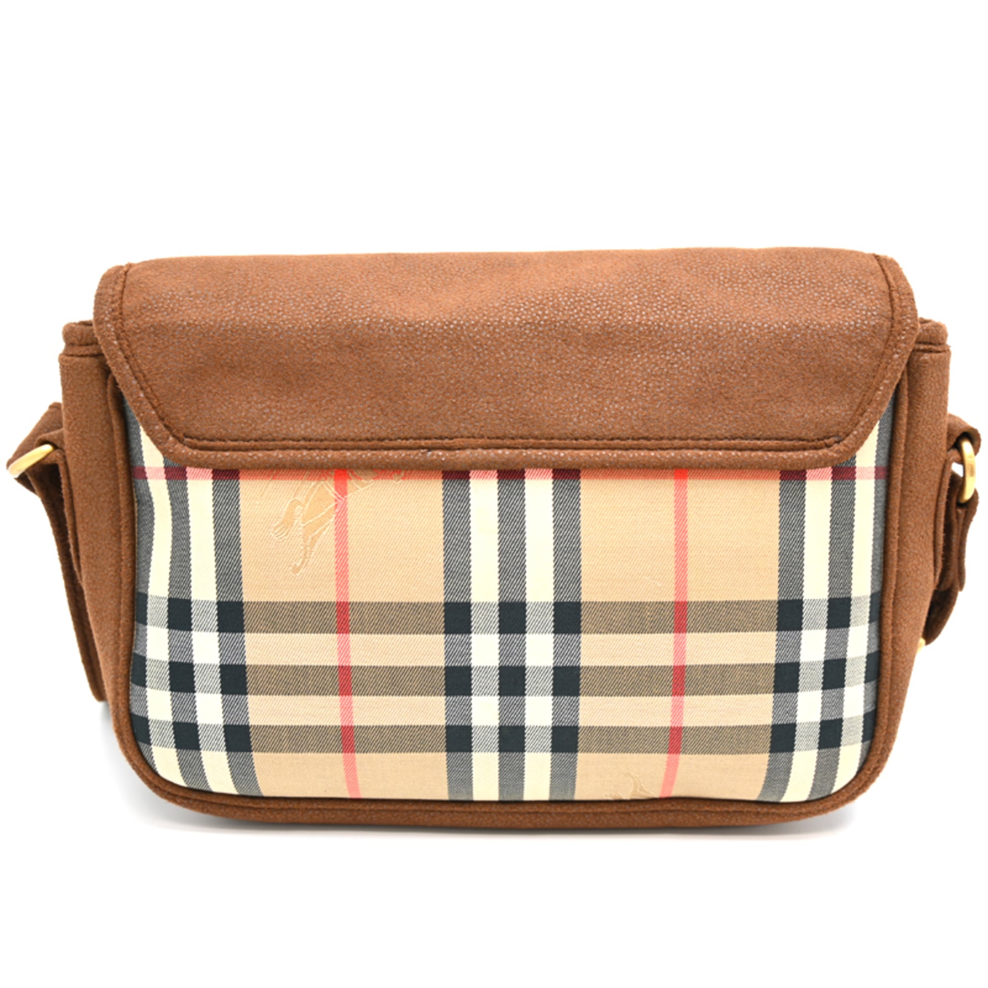 Burberry Brown Canvas Shoulder Bag (Pre-Owned)