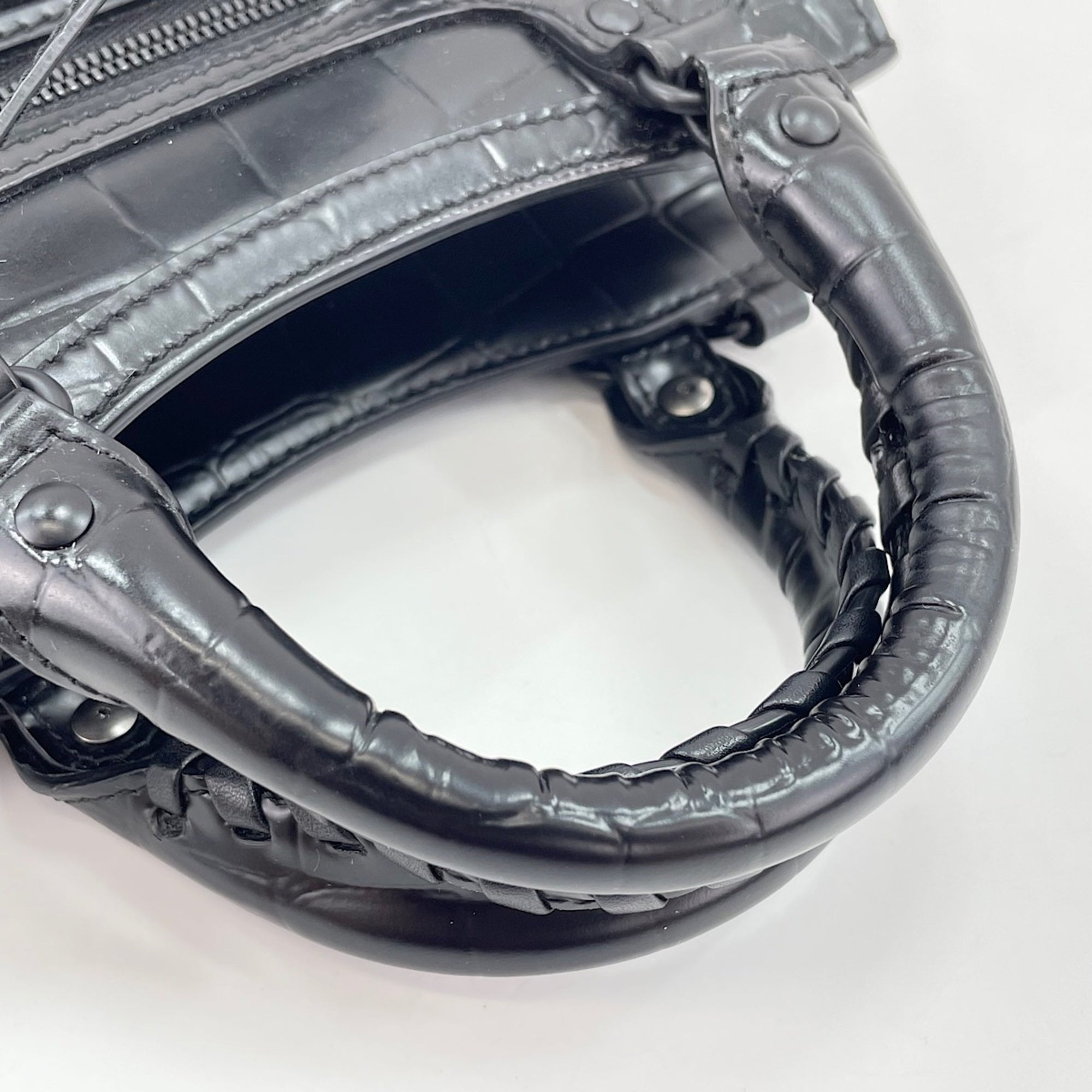 Balenciaga Black Leather Handbag (Pre-Owned)