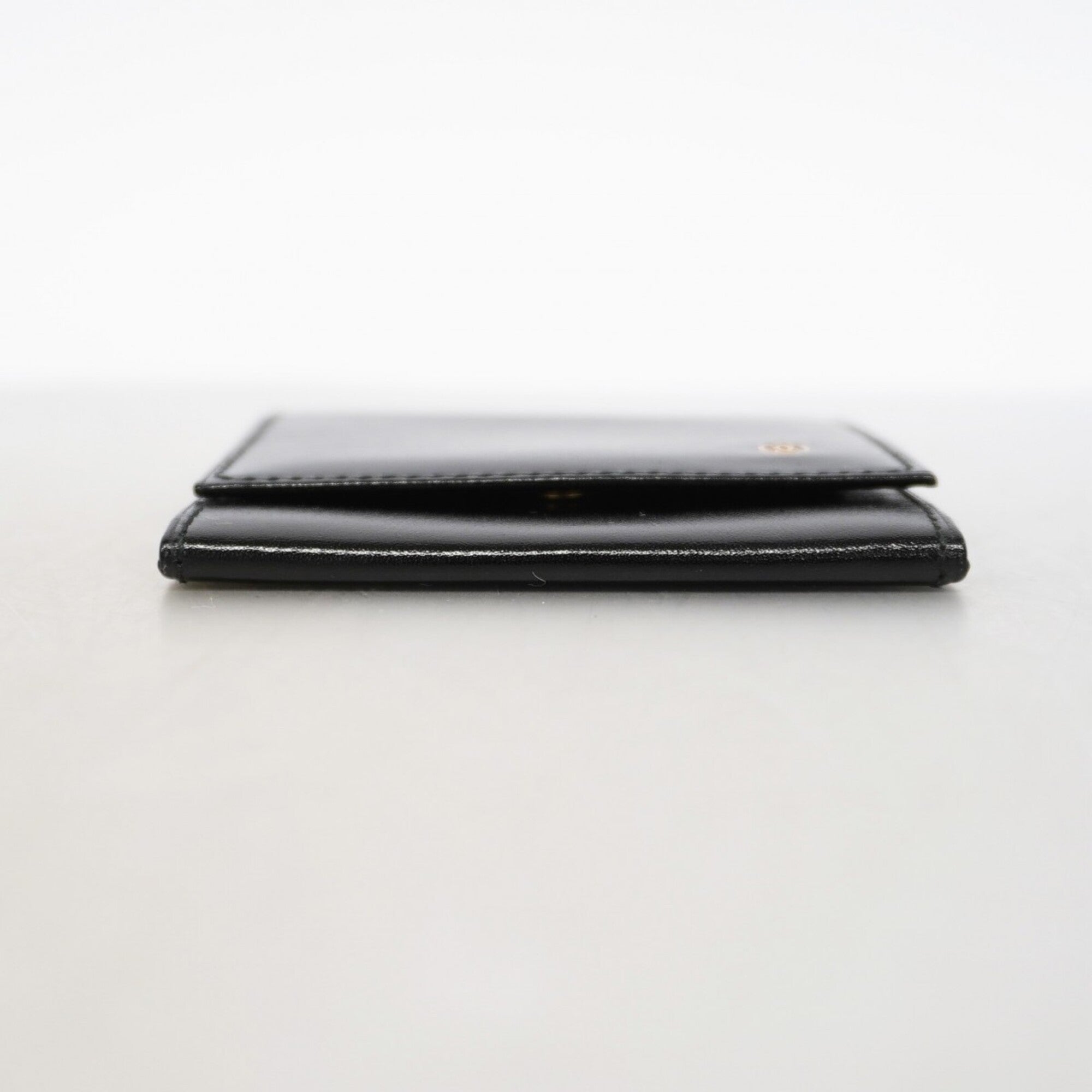 Cartier Black Leather Coin Purse/Coin Case (Pre-Owned)