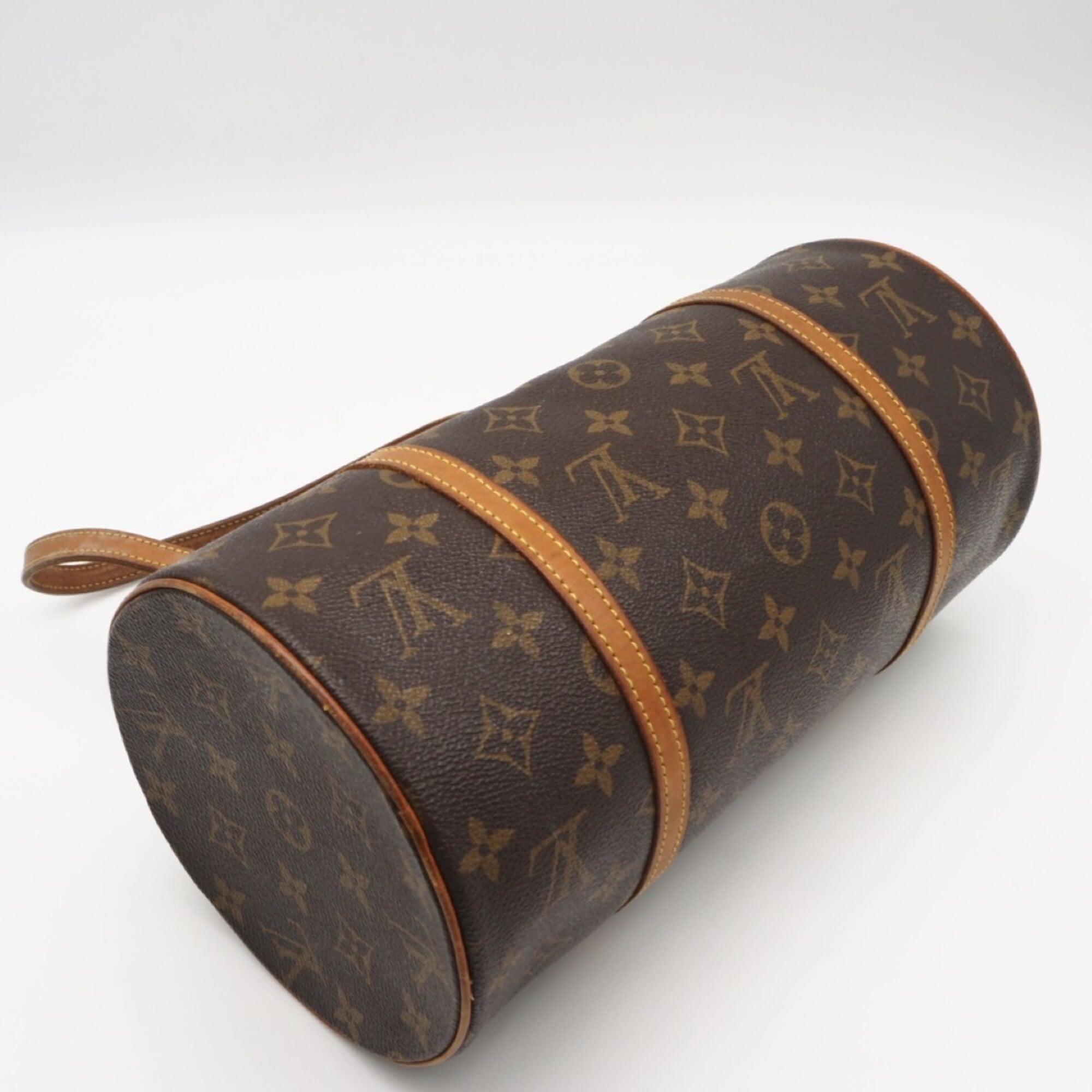 Louis Vuitton Monogram Brown Coated Canvas Leather Handbag (Pre-Owned)