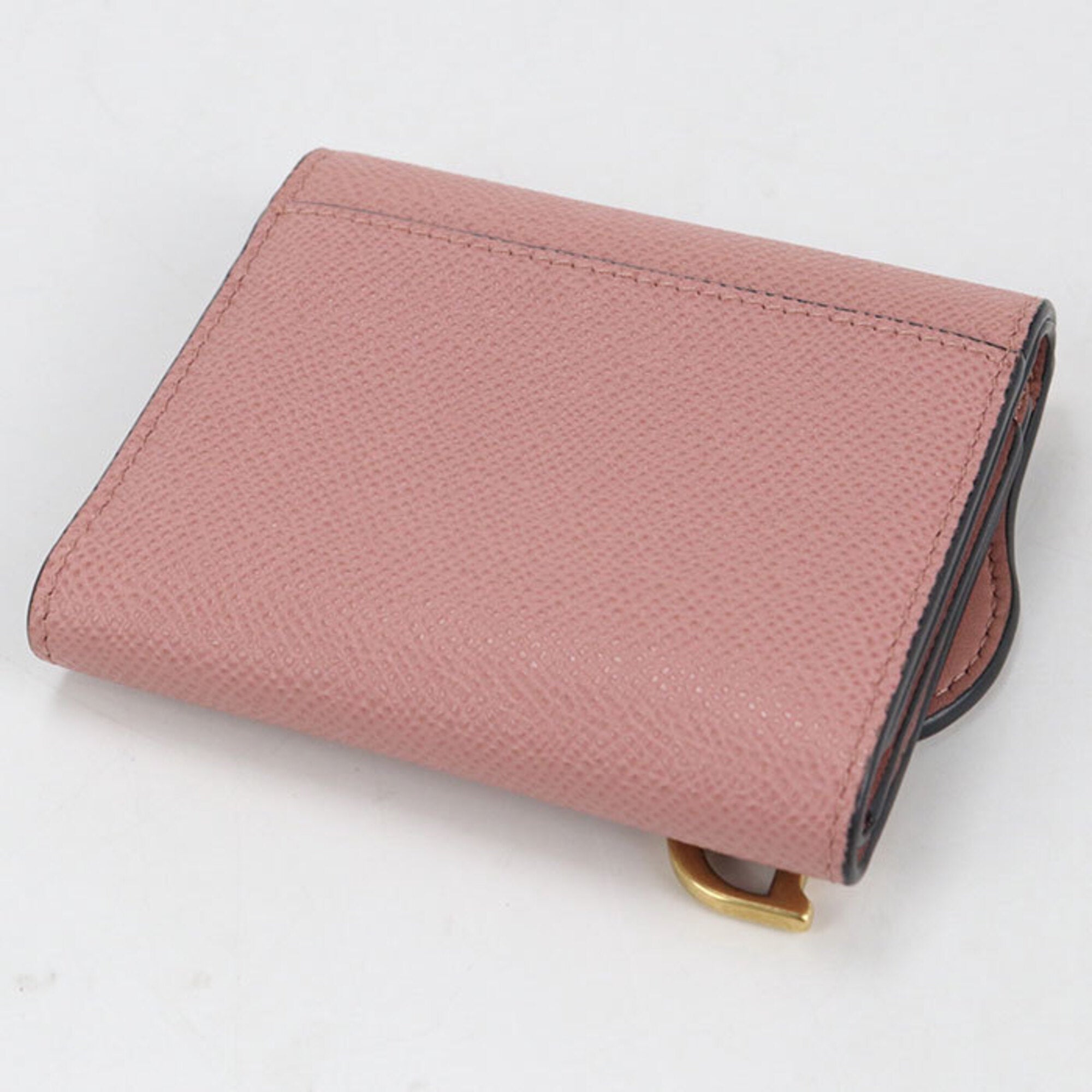 Christian Dior Pink Leather Wallet (Tri-Fold) (Pre-Owned)