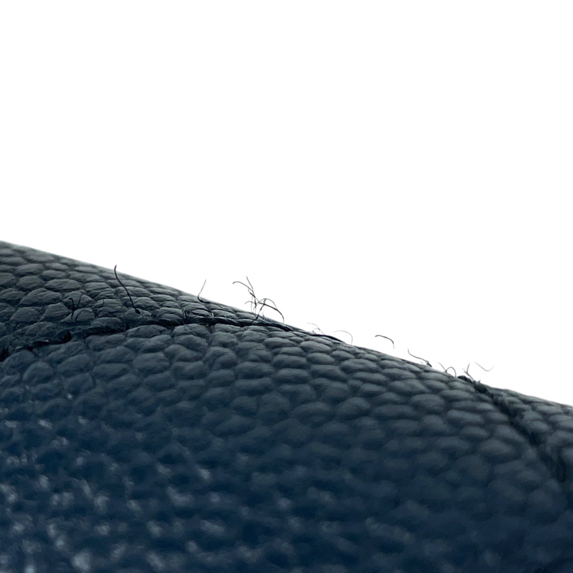 Chanel Blue Grained Calfskin Shoulder Bag (Pre-Owned)