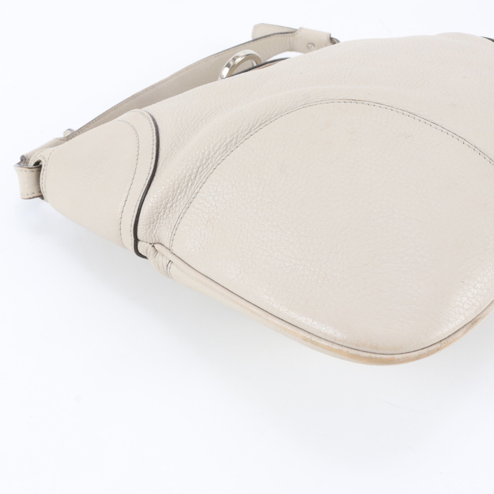 Salvatore Ferragamo Ivory Leather Handbag Shoulder Bag (Pre-Owned)