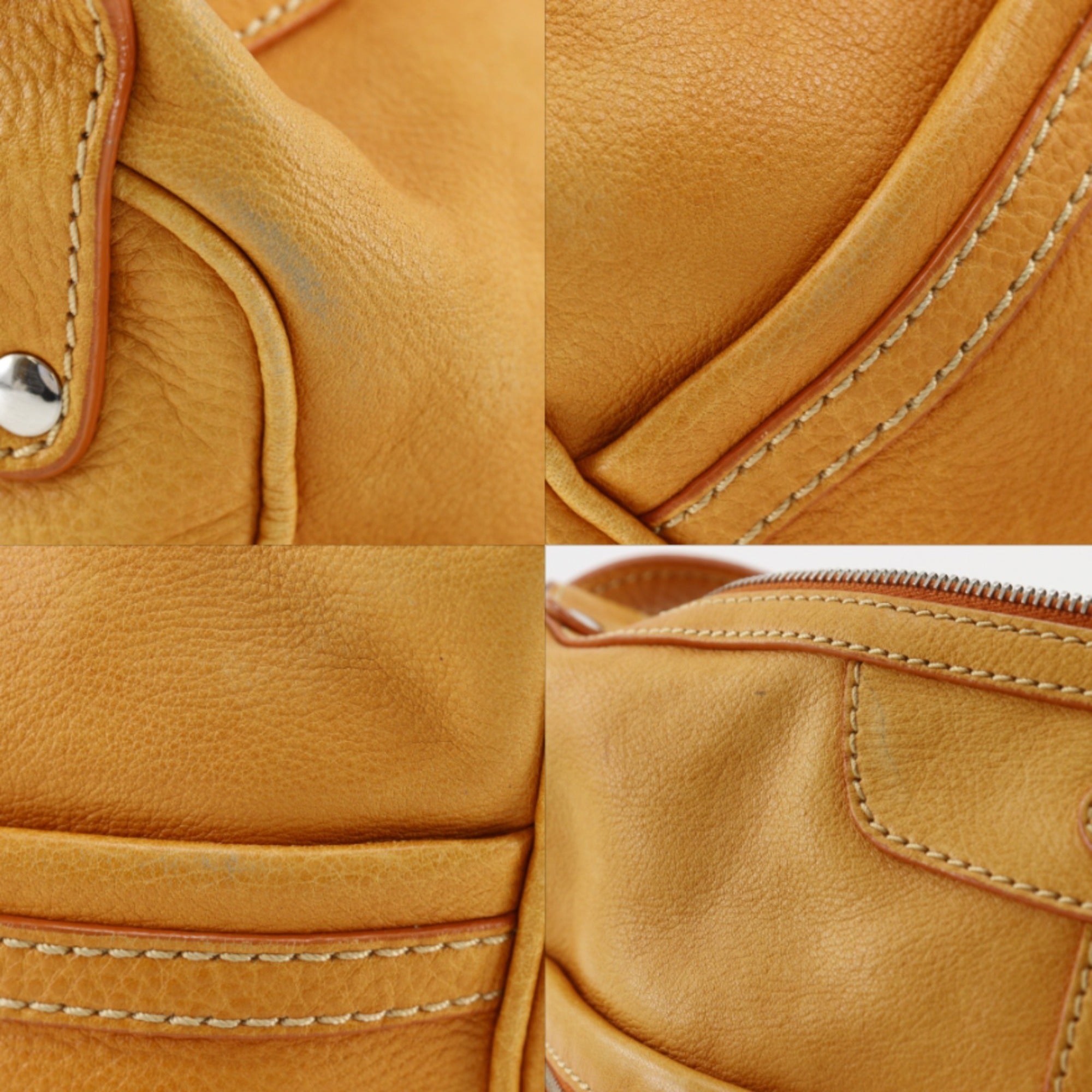 Tod's Orange Leather Shoulder Bag (Pre-Owned)