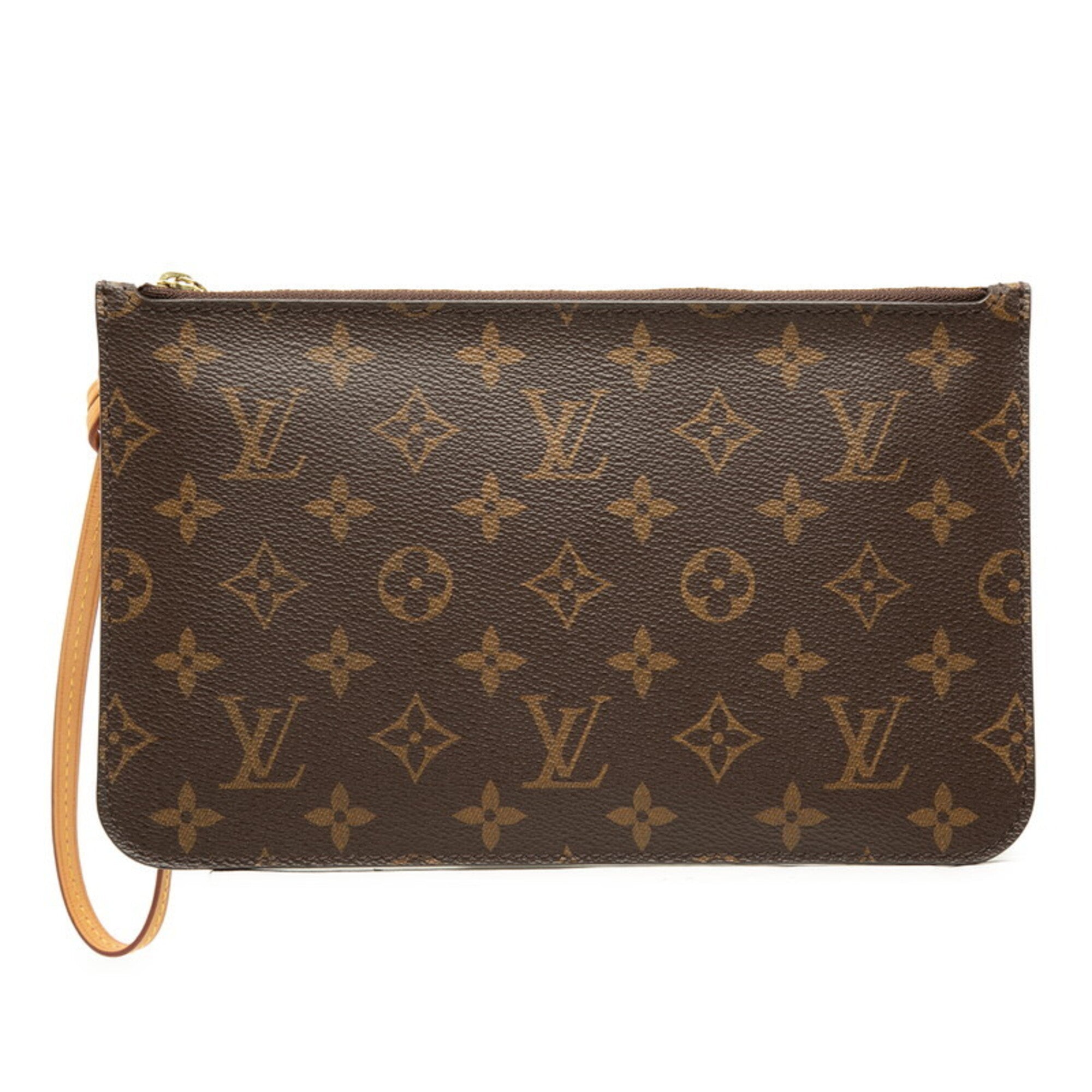 Louis Vuitton Brown Monogram Monogram Pvc Leather Handbag Pouch (Pre-Owned)