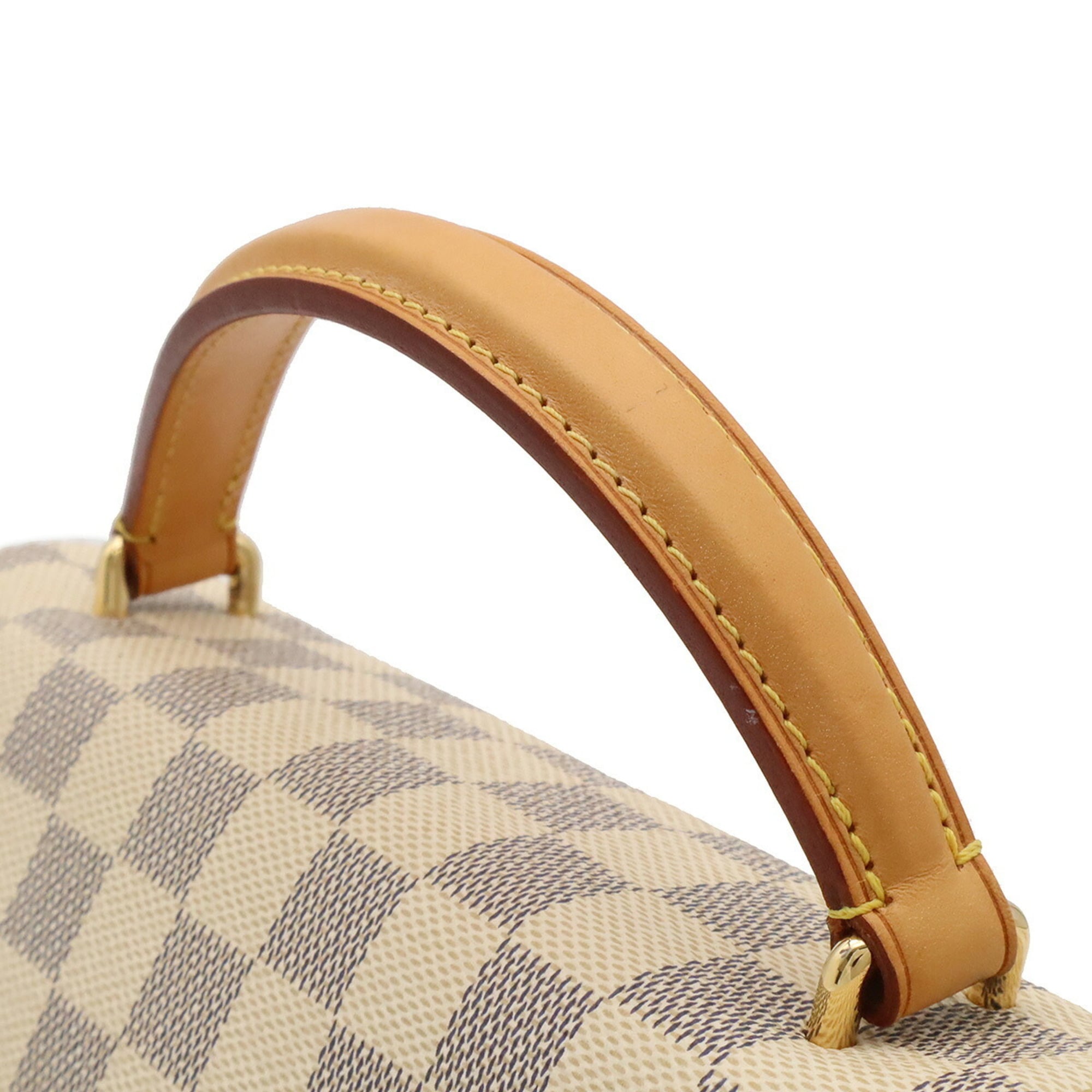 Louis Vuitton Damier Azur Ivory Yellow Damier Azur Handbag Shoulder Bag (Pre-Owned)
