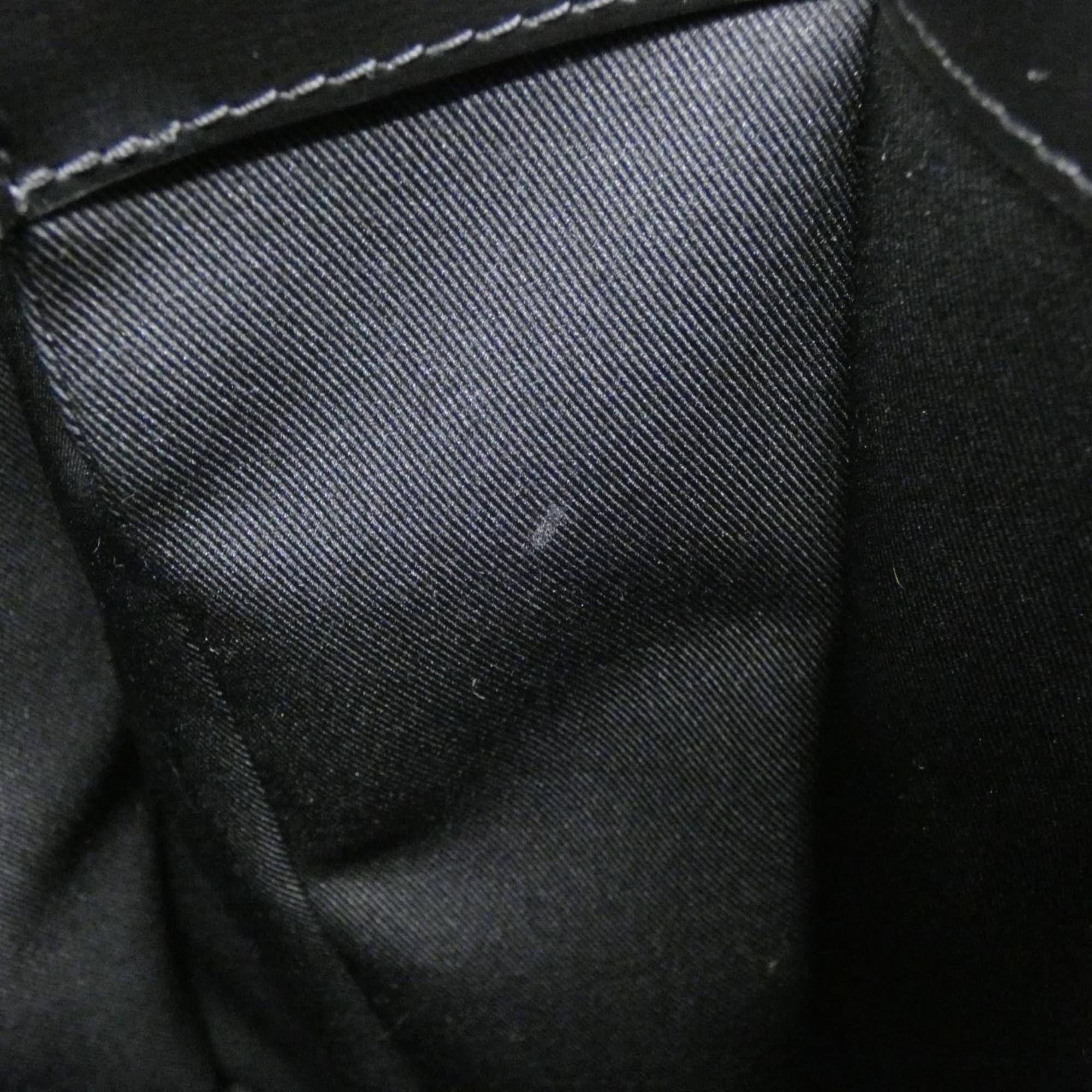 Louis Vuitton Black Leather Handbag (Pre-Owned)