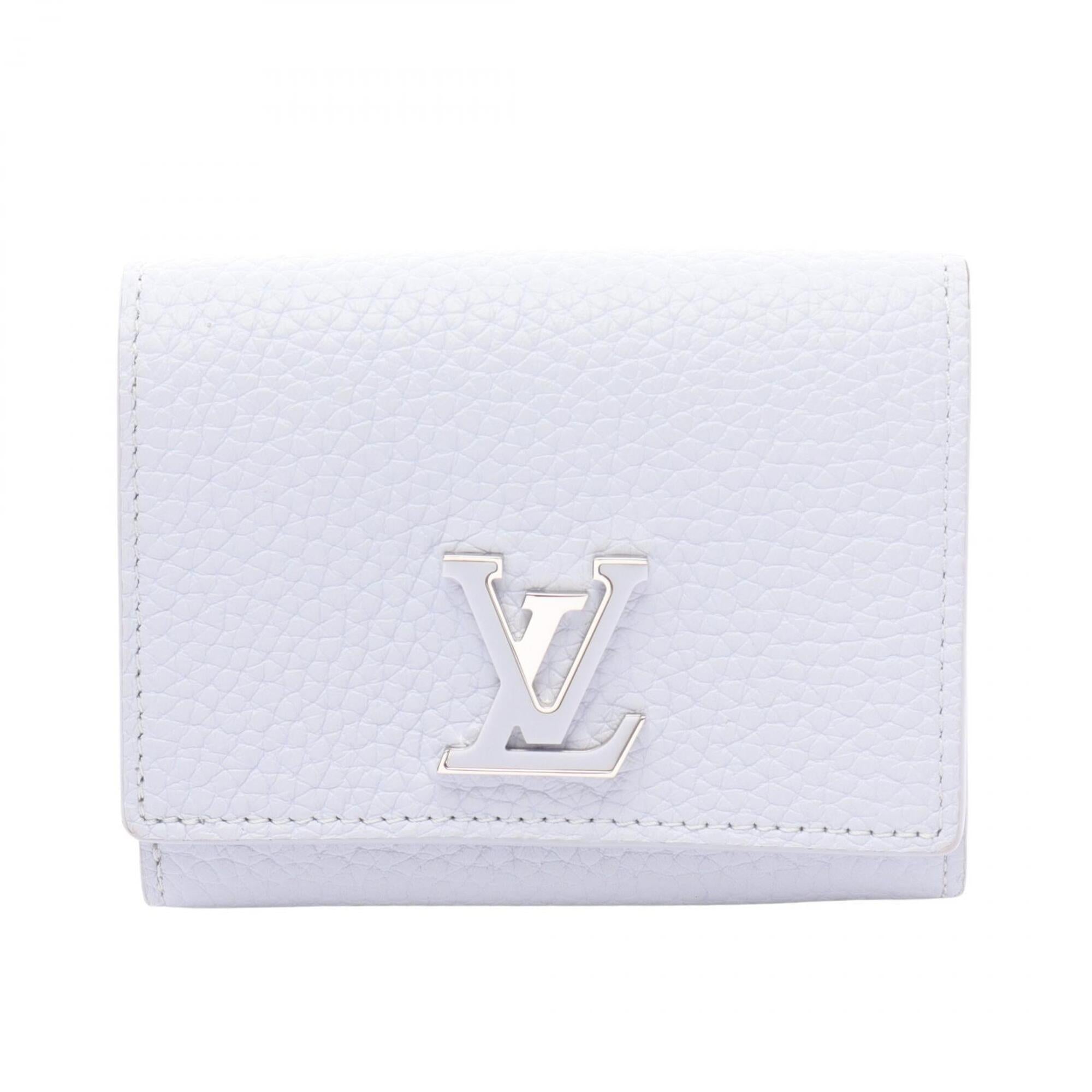 Louis Vuitton Blue Leather Wallet (Bi-Fold) (Pre-Owned)