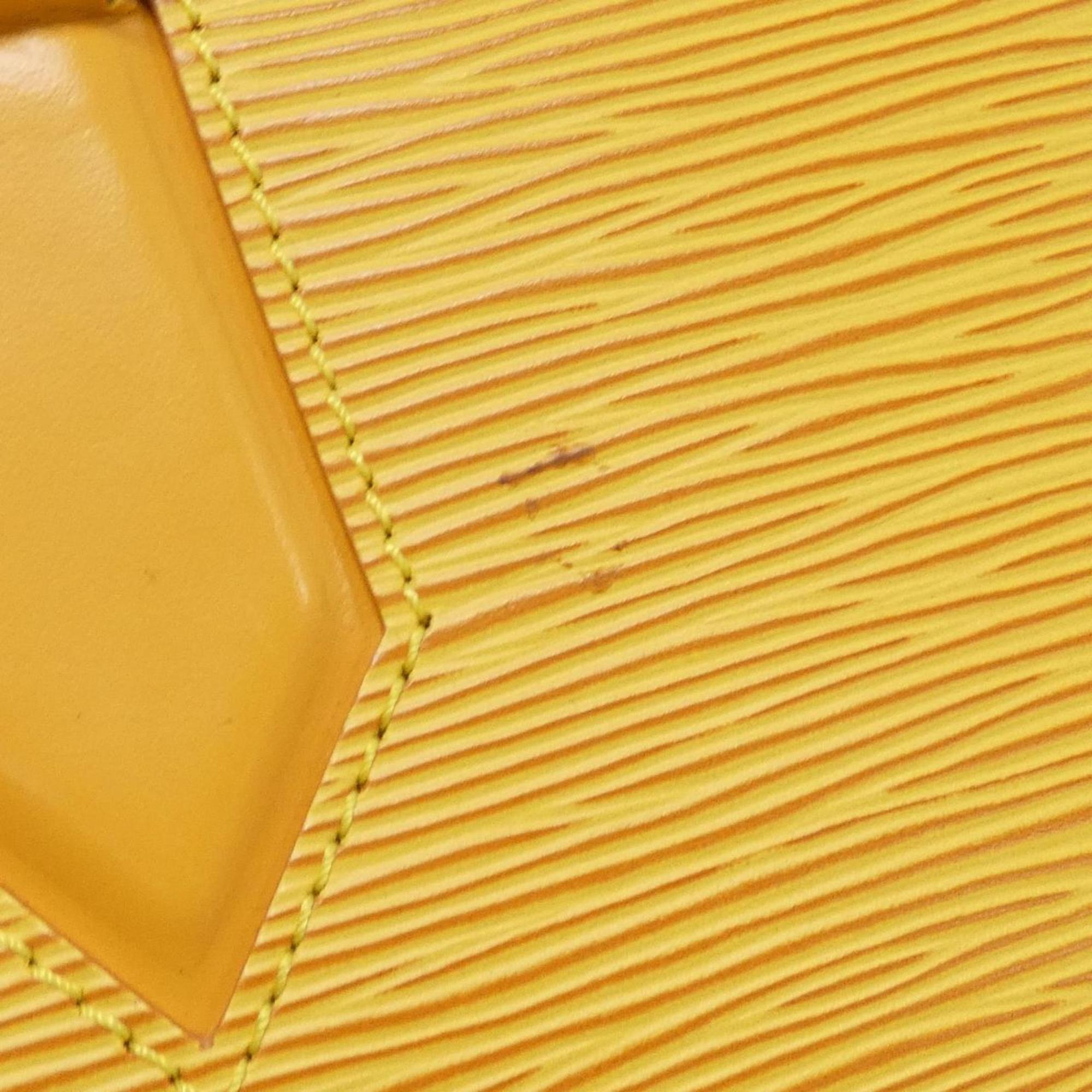Louis Vuitton Yellow Leather Handbag (Pre-Owned)