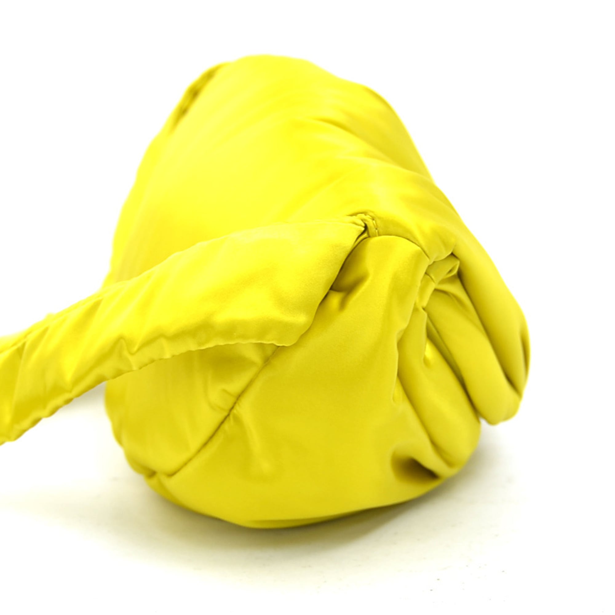 Bottega Veneta Yellow Satin Sling Bag (Pre-Owned)