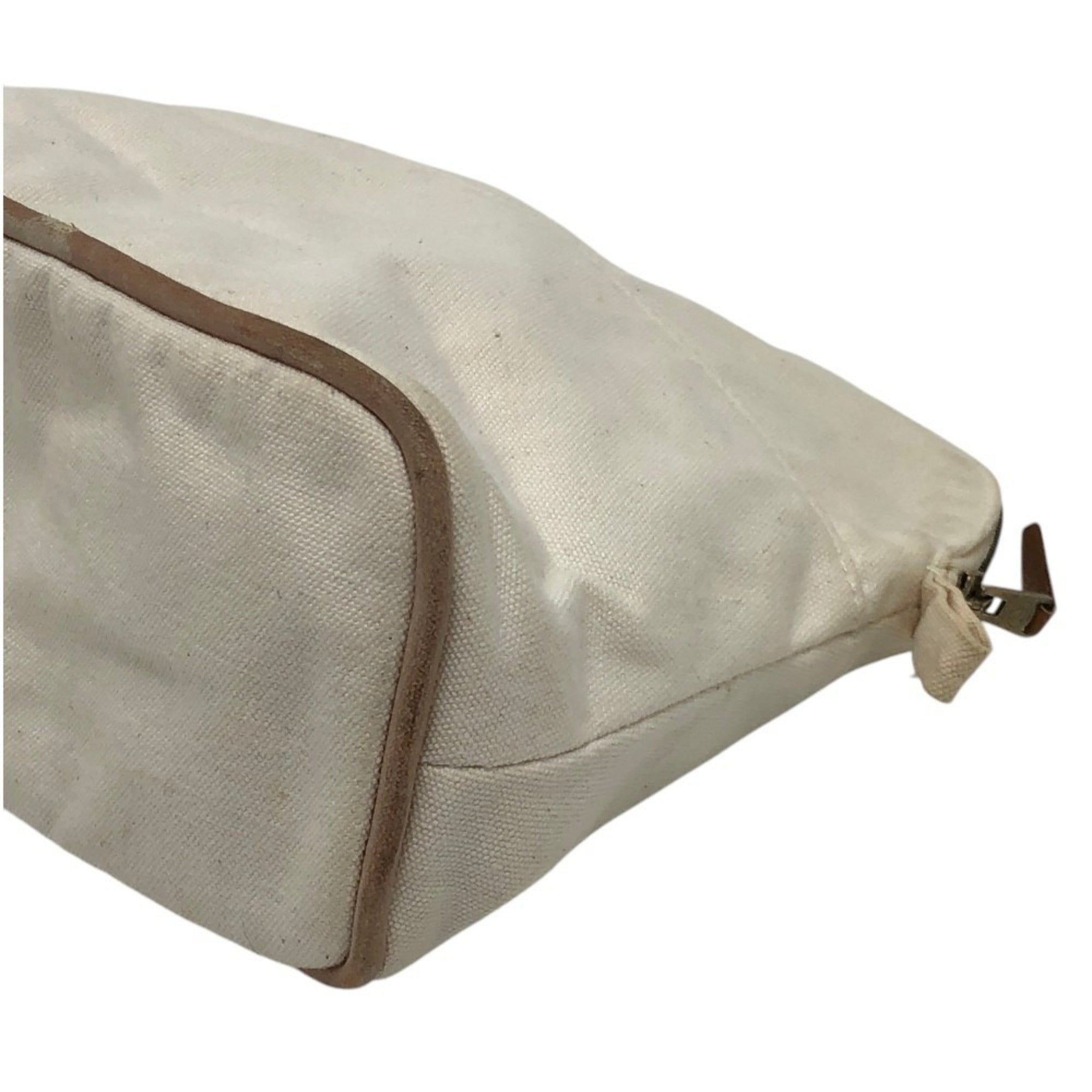 Hermes White Canvas Handbag Pouch (Pre-Owned)