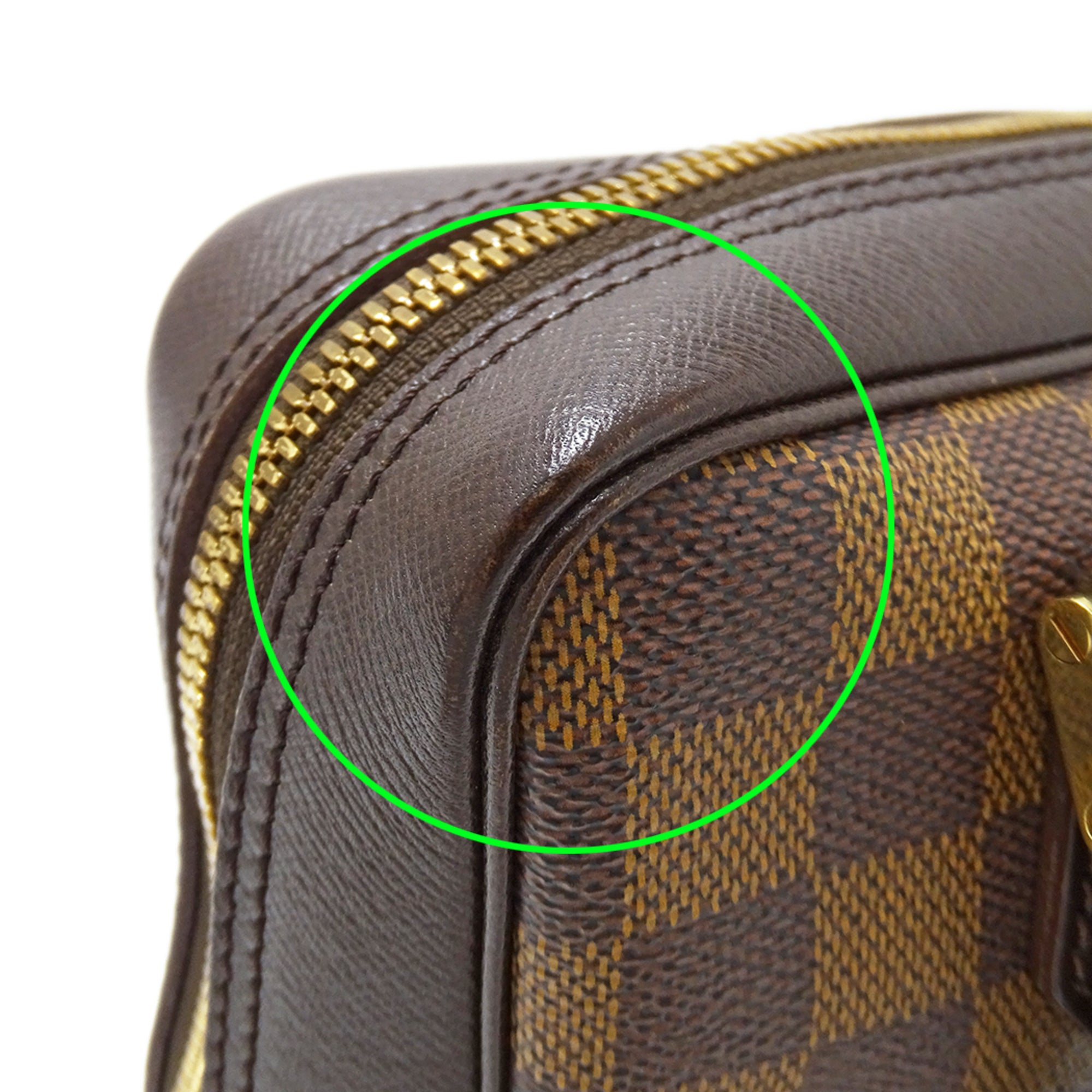 Louis Vuitton Brown Damier Canvas Galle Damier Canvas Handbag (Pre-Owned)