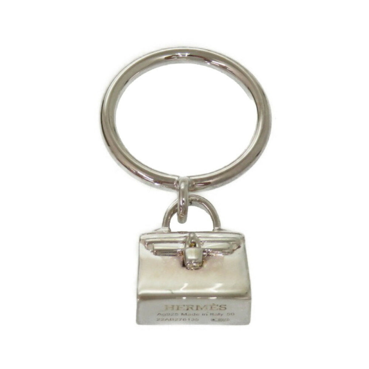 Hermes Silver 925 Band Ring (Pre-Owned)